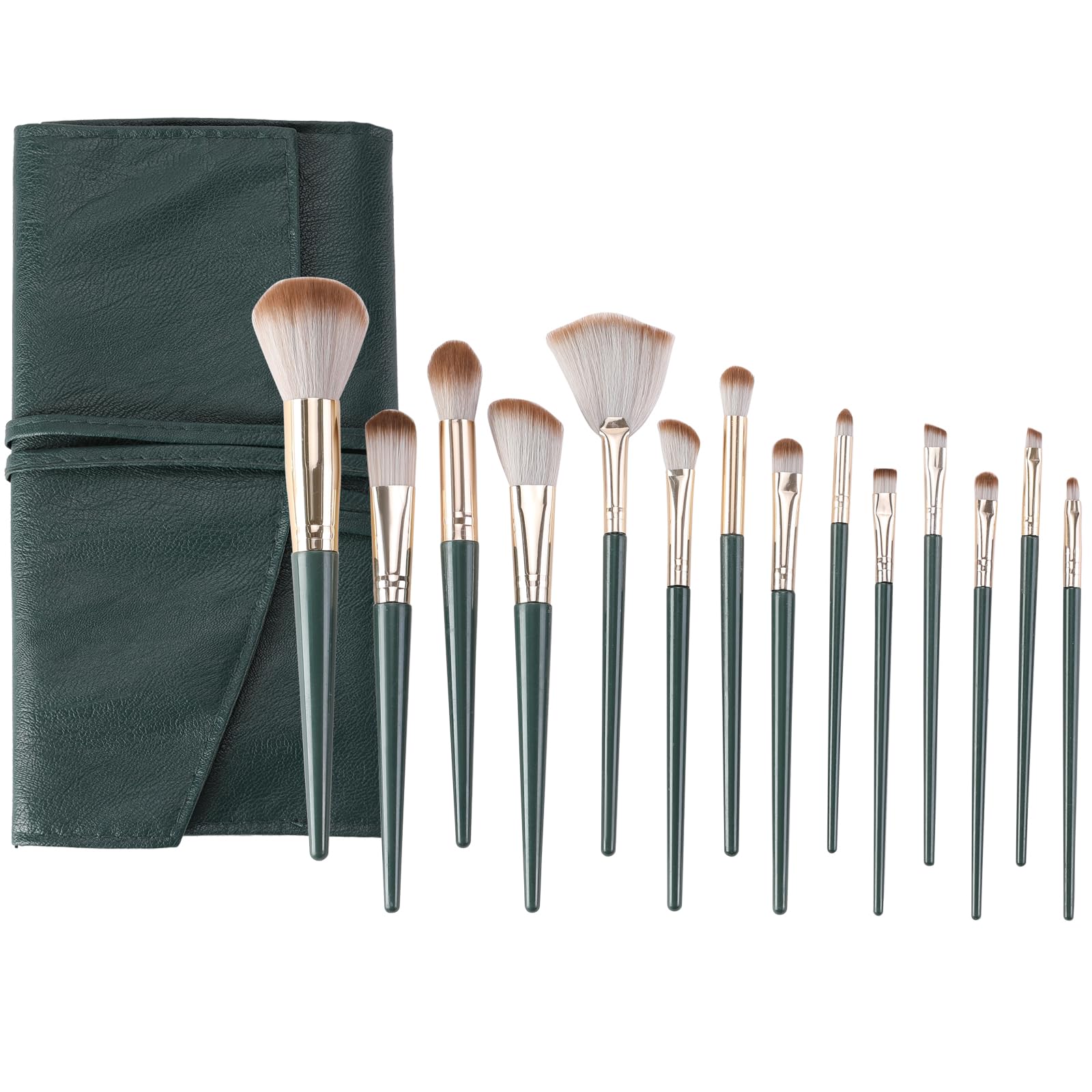 14Pcs Makeup Brushes Sets Eyeshadow Brush Premium Synthetic Foundation Brush Tool Professional Eye Makeup Brushes Eyeshadow Brush Set,Powder Concealers, Eye Beauty, Masquerade