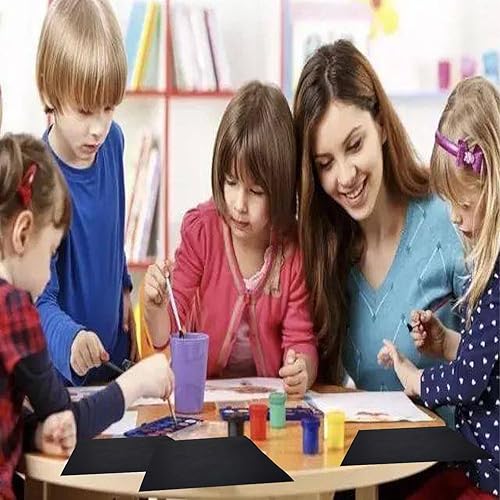 Miniatura 5 de Smanzu Paquete de 50 cartulina negra de 5 x 7 pulgadas, grueso, pesado, 92 libras, para hacer tarjetas de invitaciones, postales