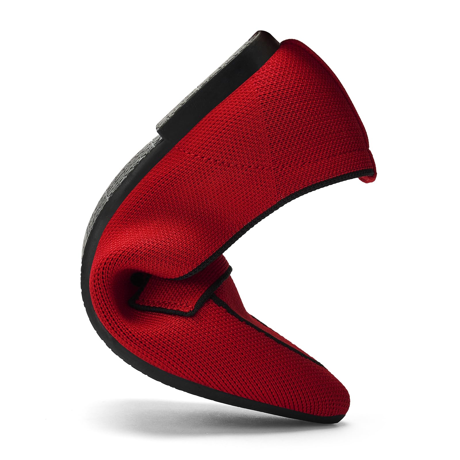 Puxowe Ballerines pour Femmes Slip on Robe en Maille à Bout Pointu Chaussures Plates Escarpins Élégantes et Confortables Ballerines Plates pour Femmes 37.5 EU Red