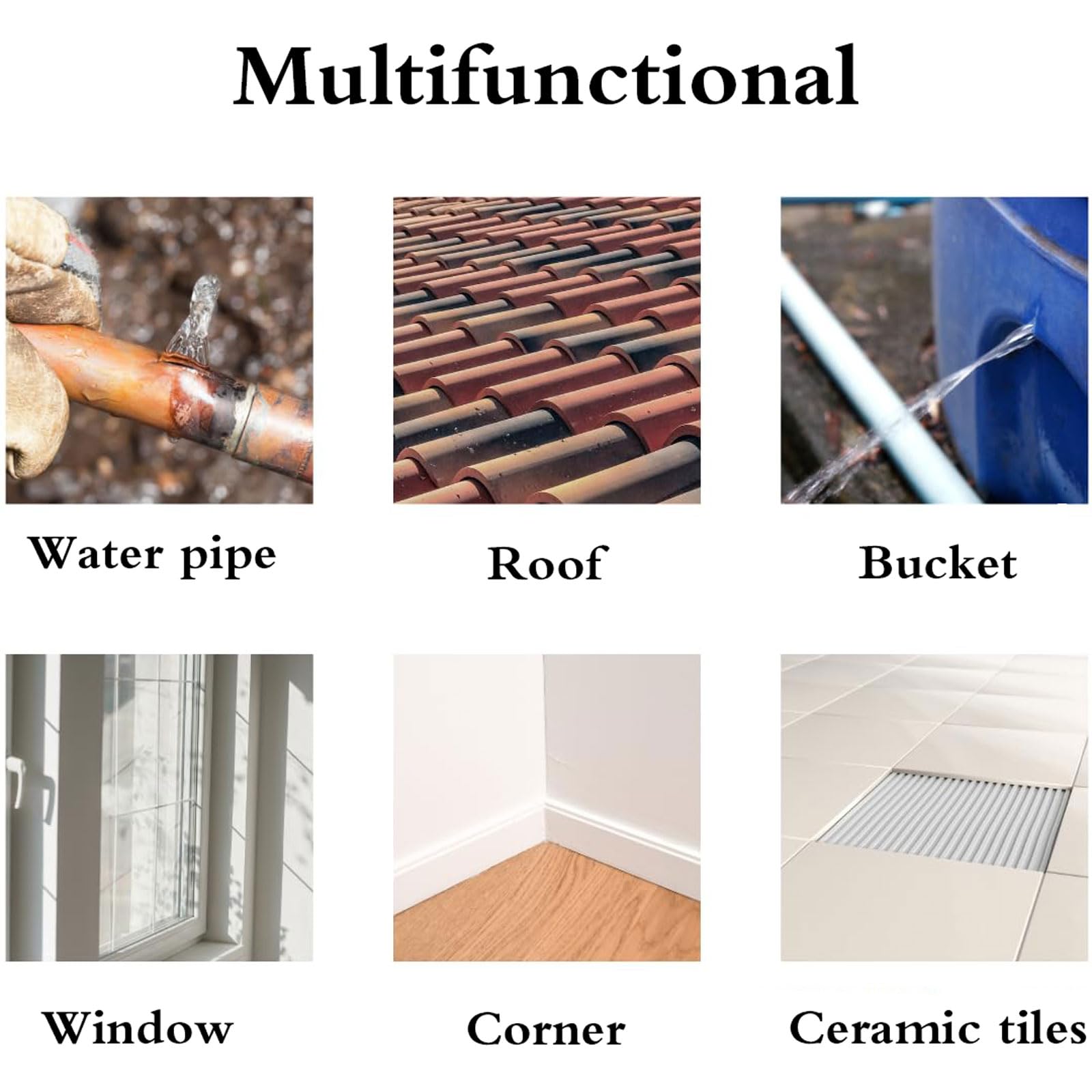 Cinta De Butilo para Sellar Techos,Sellador De Techo con Cinta De Butilo,Cinta Impermeable Cinta De Caucho ButíLico,Impermeable,Adecuado para ReparacióN De Techos Y Fugas,TuberíAs