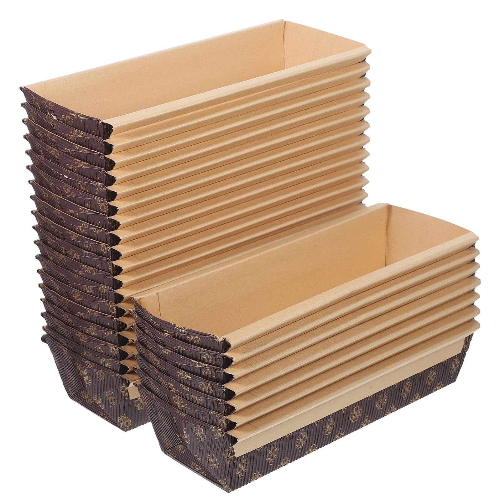 Stampi per Plumcake di Carta Rettangolari 200X65X45Mm 50 Pezzi Teglie Usa e Getta Antiaderenti per Cottura al Forno Piccole Teglie per Pane Fatte in Casa e Feste Resistenti