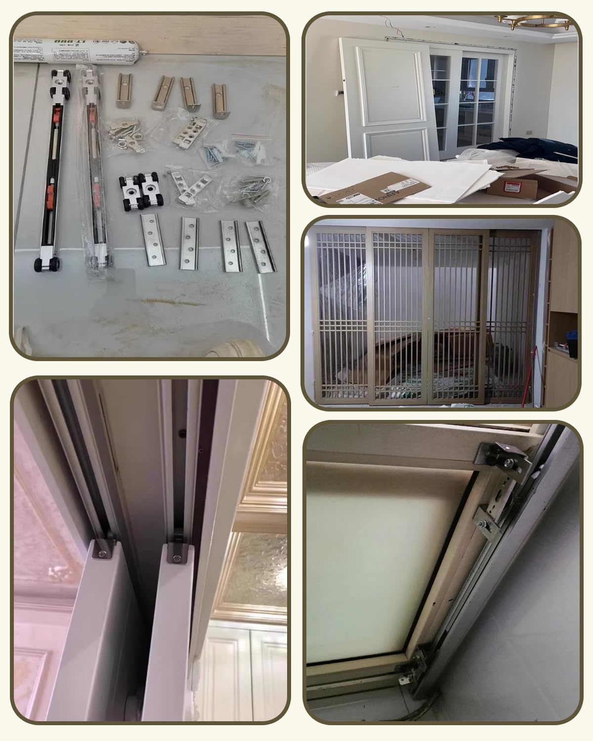 Verborgen Rails Voor Schuifdeuren, 40, 50, 60, 70, 80, 90, 100 Inch Verborgen Rails Voor Schuifdeuren, 40, 50, 60, 70, 80, 90, 100 Inch
