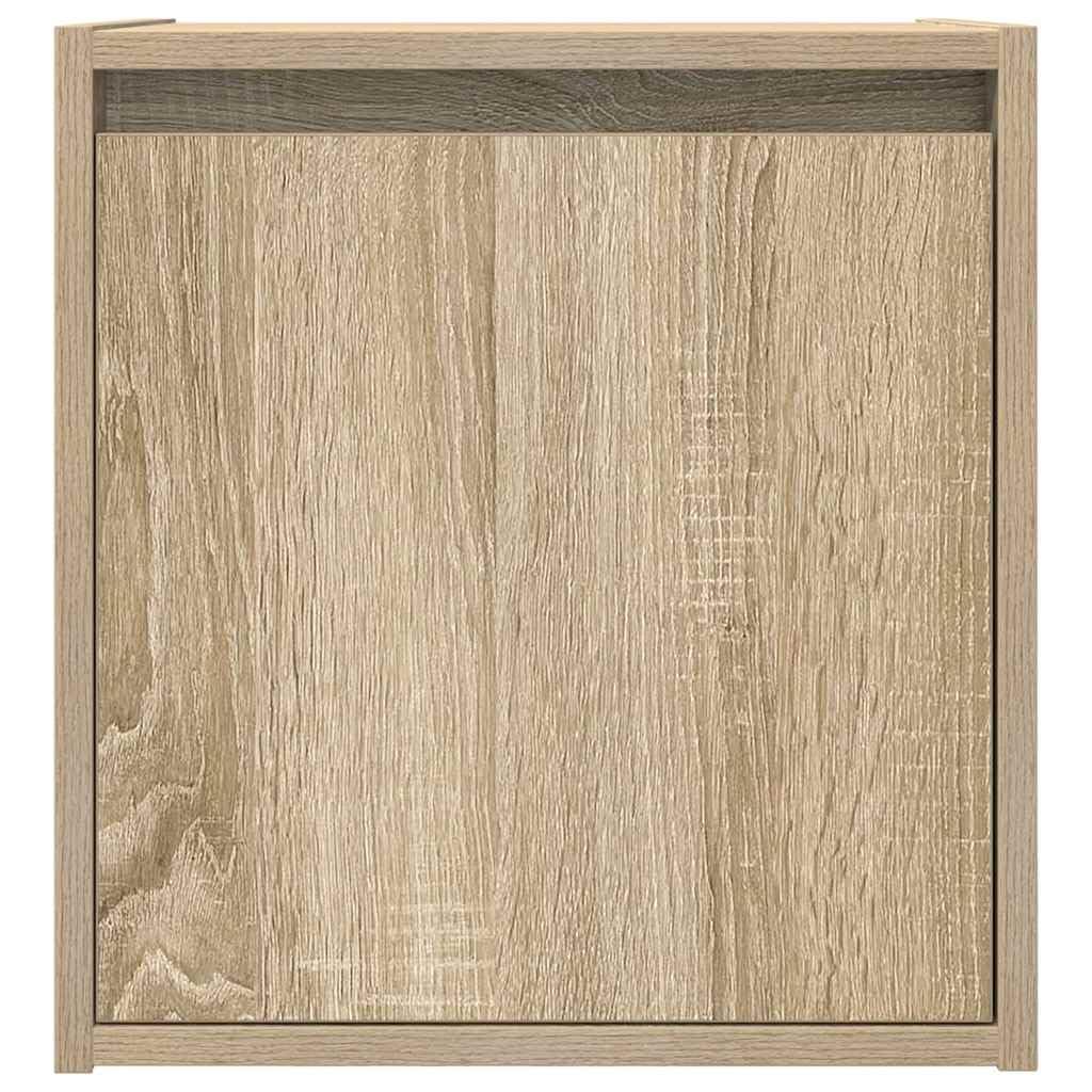 Wandmontierter Nachttisch aus Holzwerkstoff mit flexibler Türeinbau, Stauraum für Bücher und Deko, robuste Platte für Schlafzimmer Einrichtung