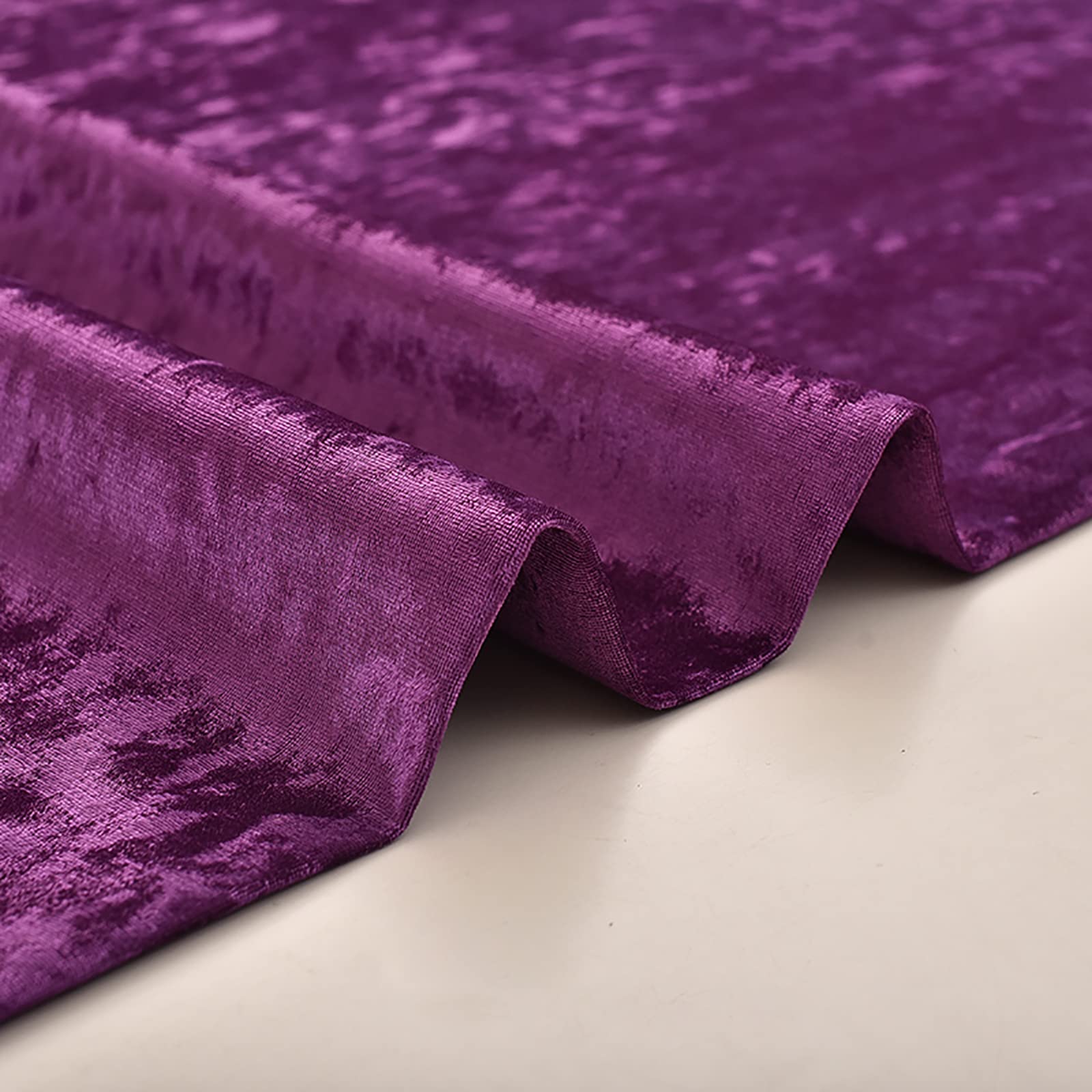 Violett Samtstoff Verdicken fleecestoff Möbelstoff150x100cm Polsterstoff Meterware Stoff zum nähen Kinder für Heimwerkerhandwerk, Stuhlsitzbezüge, Heimtextilien(Size:1.5m*10m)