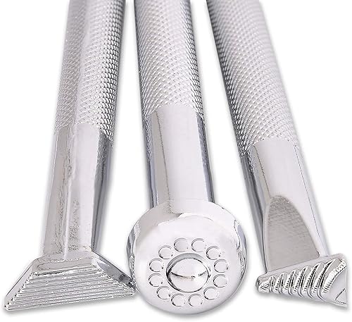 Miniatura 8 de Realeather Juego de herramientas de sellos de cuero para artesanía de cuero, set de sellos estilo Sheridan II