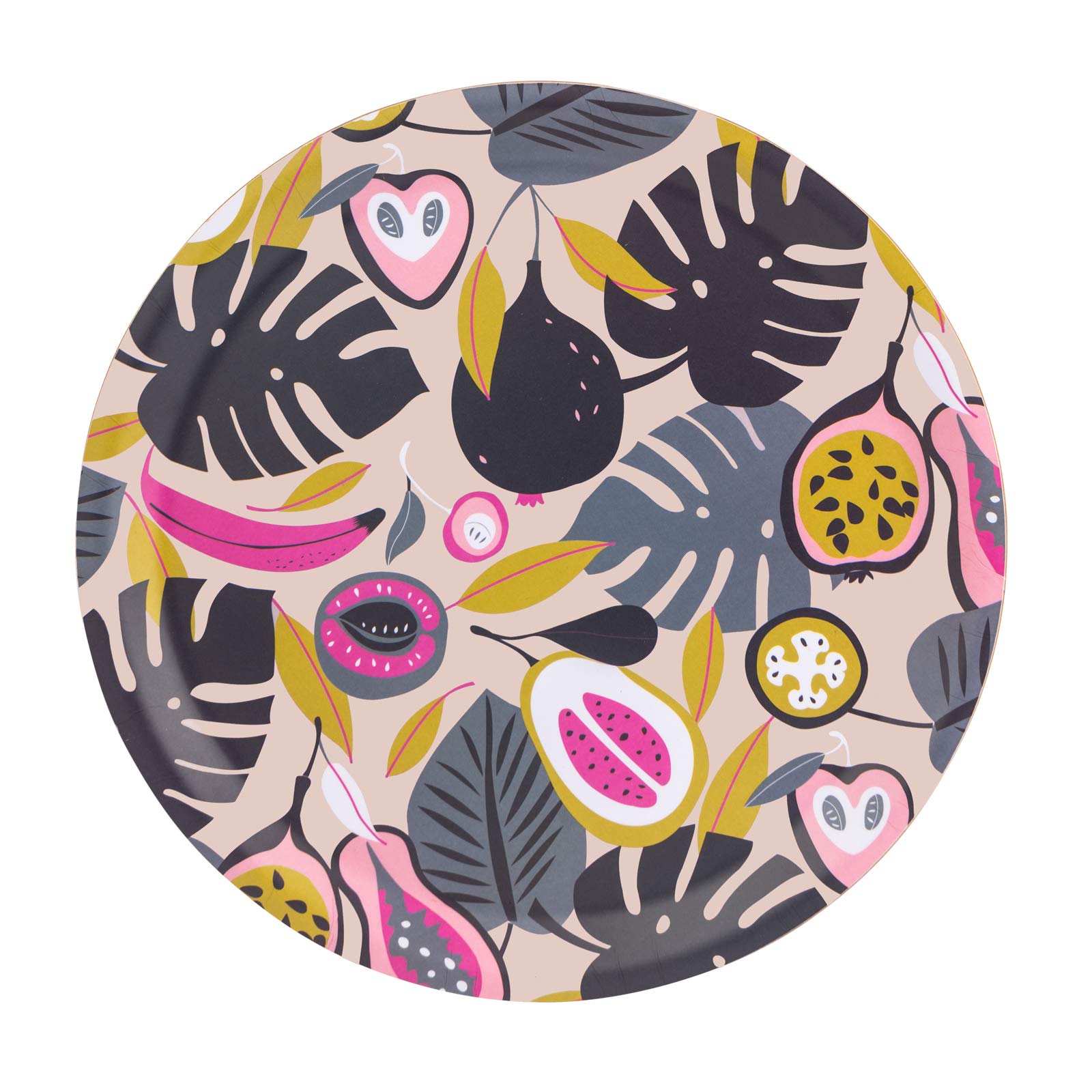Summerhouse Round Tray - Large - Tropical Fruit