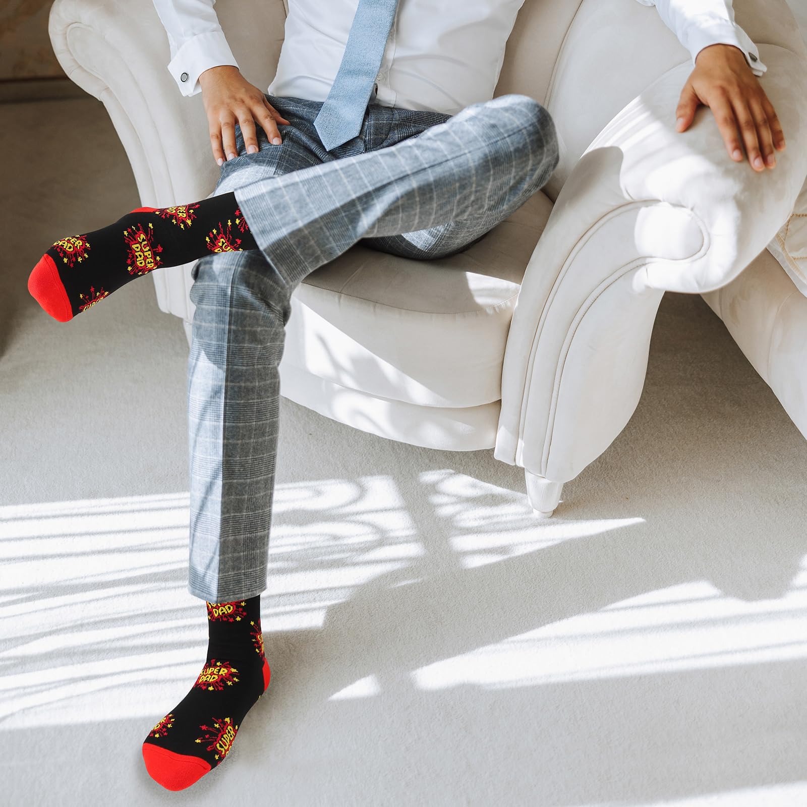 AeLion Funny Socks Gifts for Dad Men: Present Novelty Valentines Gifts Socks Ideas for Boyfriend, Fathers Day Daddy Gifts from Son Daughter, Unusual Stocking Fillers for Teenage Boys Husband Brother - 4