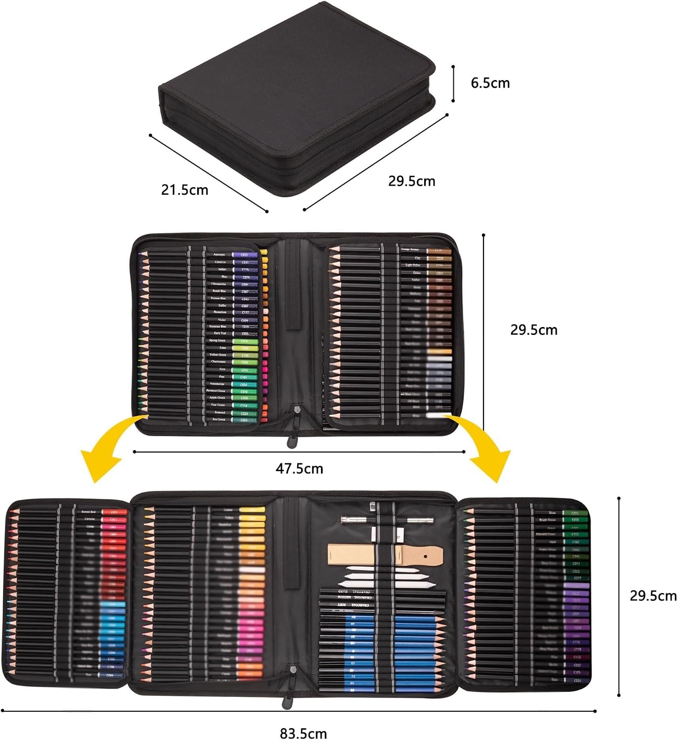 145-piece Colored Pencil Set Art Painting Pencils