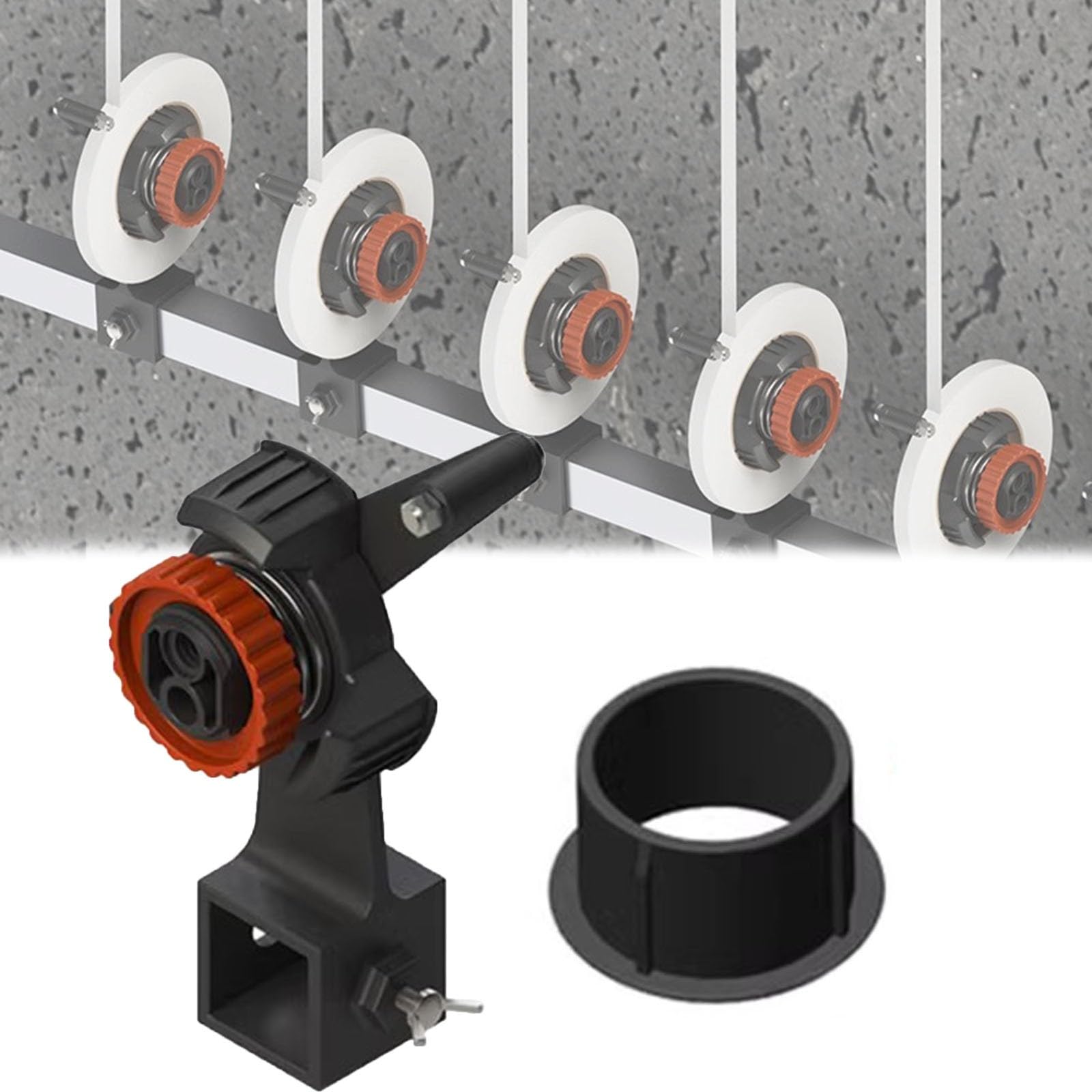 Aplicador de Cinta de Pintura de enmascarar, Aplicador Portátil de Cinta divisoria de Pintura de Pared - Kit dispensador de Cinta y película de enmascarar