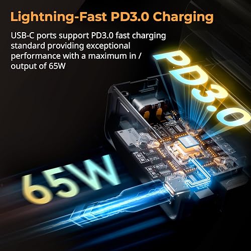 SMALLRIG V Mount Battery VB99 SE, 99Wh / 6800mAh mini V-Mount Battery with PD 65W USB-C Fast Charging, with D-TAP, USB-A, Dual DC Port, OLED Screen, for Camera, Camcorder, Monitor, Video Light - 4823 - 3