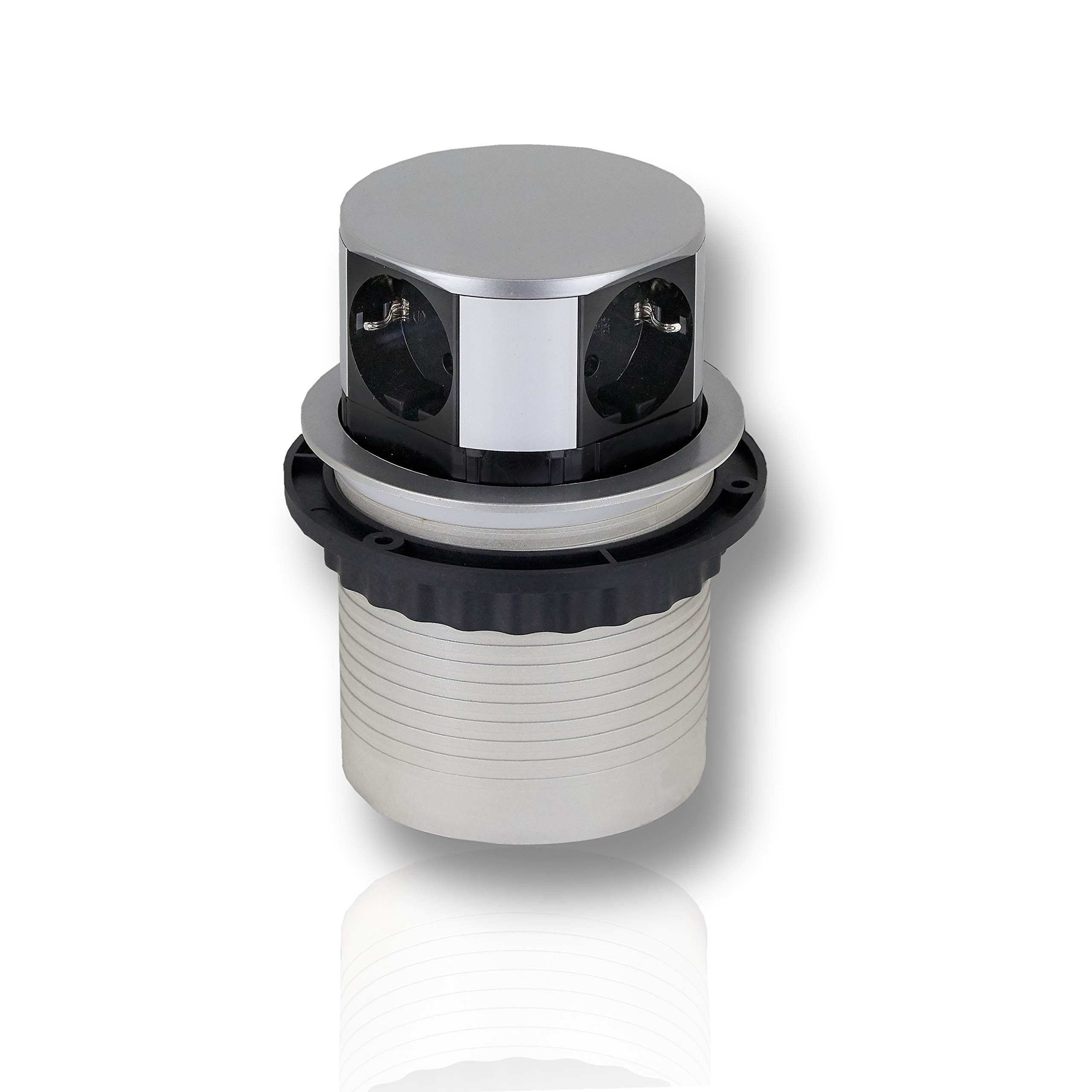 Presa Multipla A Scomparsa Orno AE-1341 | 4 Prese Schuko | 3650W | Cavo 1.5m | Per Tavoli E Uffici