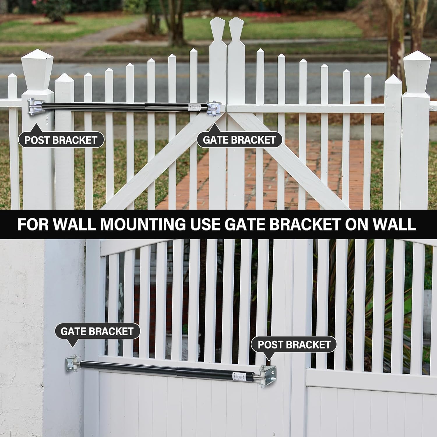 TB400 Hydraulic Outdoor Gate Closer for 75 to 175 lb, Width 40 to 64 Inches. Gates on Farms, Ranches, Gardens, Sports Complexes and Home Yards, Black, Opening Pressure 6 to 12 Pounds
