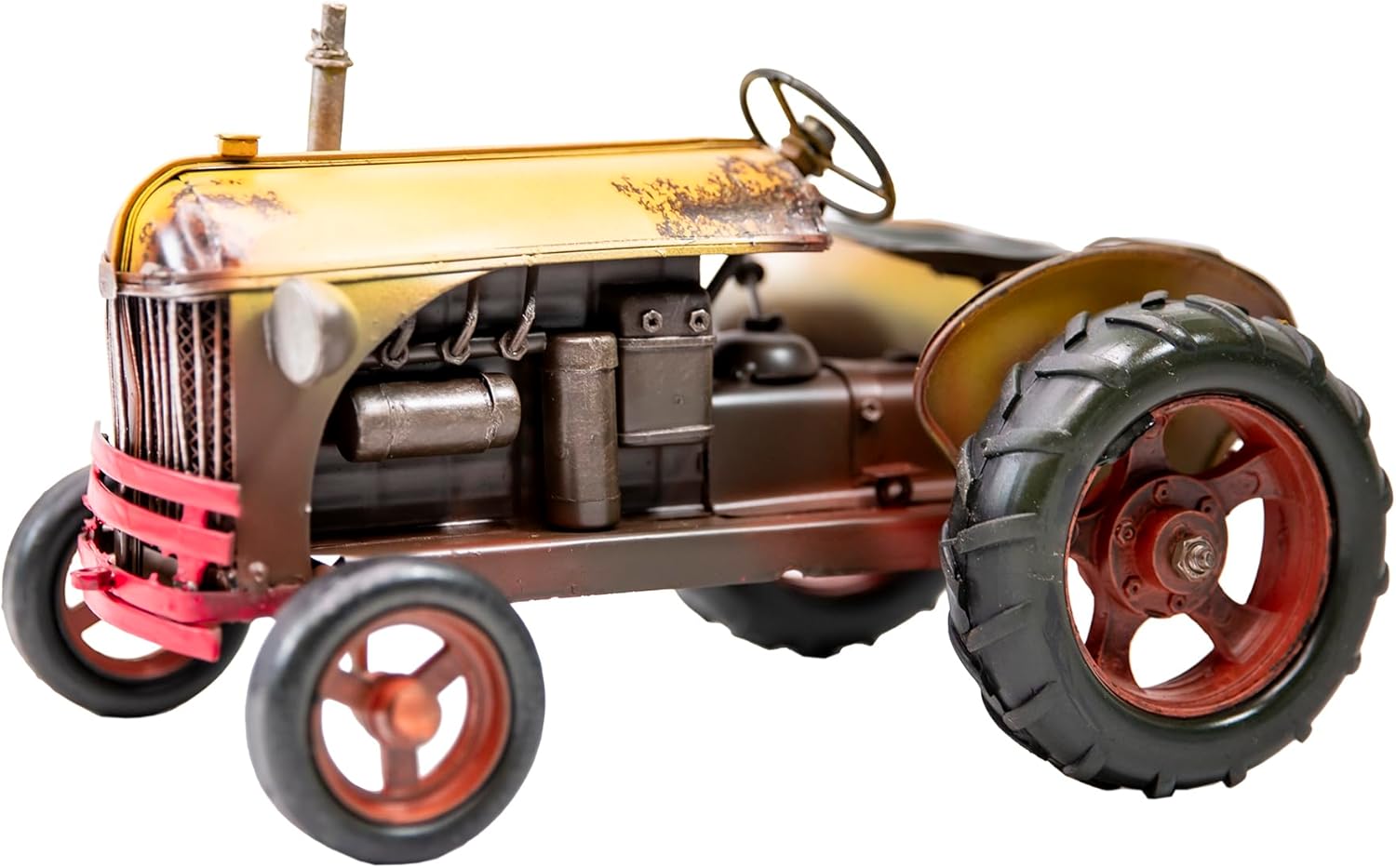 Berfutall-Vintage-Inspired Iron Classic Tractor Model - Collectible Decoration with Rustic Charm (E)