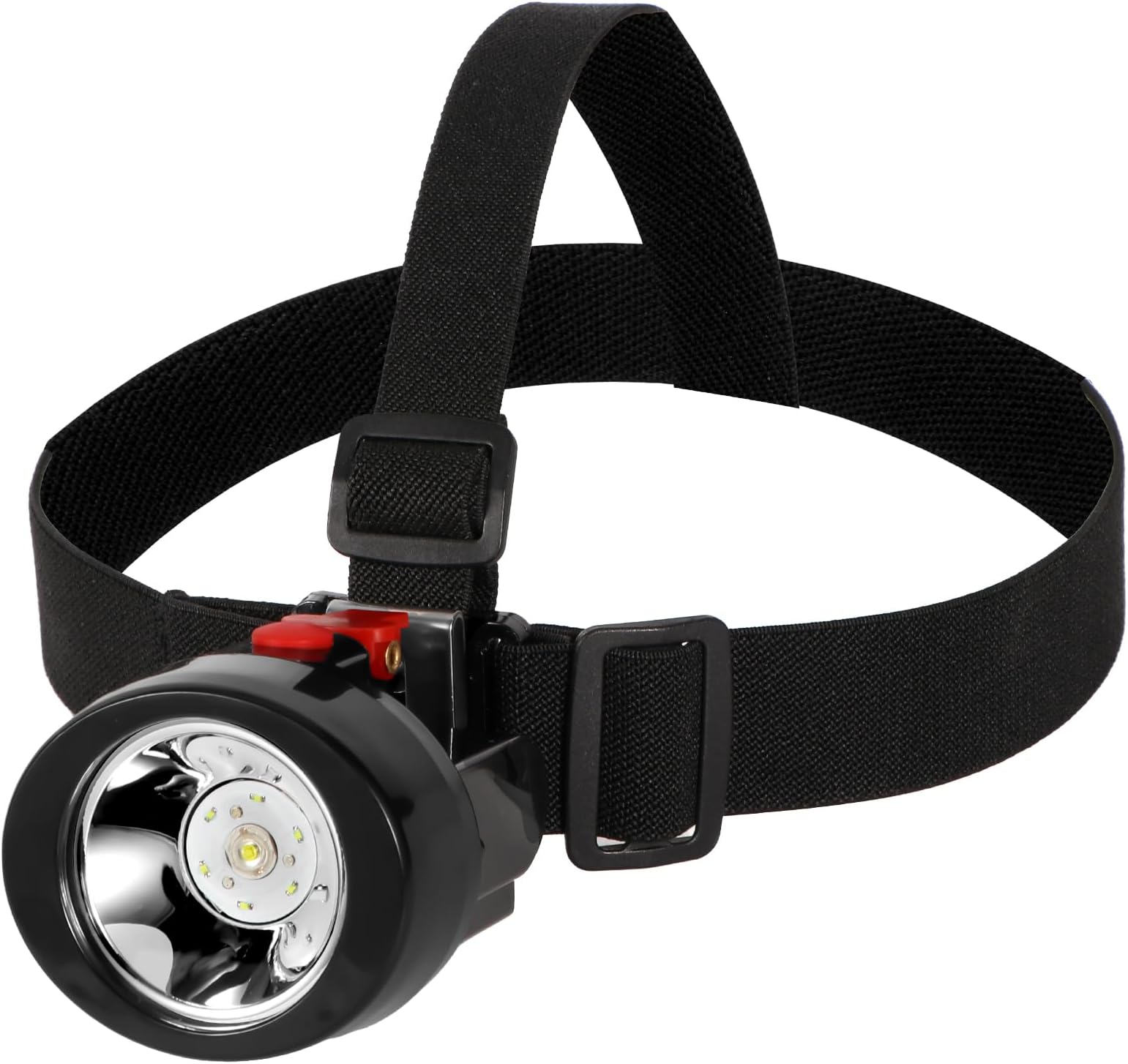 Mining Llight Rechargeable Headlamp Lamp Miners LED Headlamps Flashlight KL2.8LM Camping Lights for Night Running Fishing Hunting Waterproof Explosion-Proof (Red)