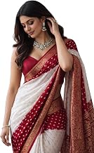 SUPERLAXMI Pure Dola Silk Bandhani Bollywood Saree With Zari Border