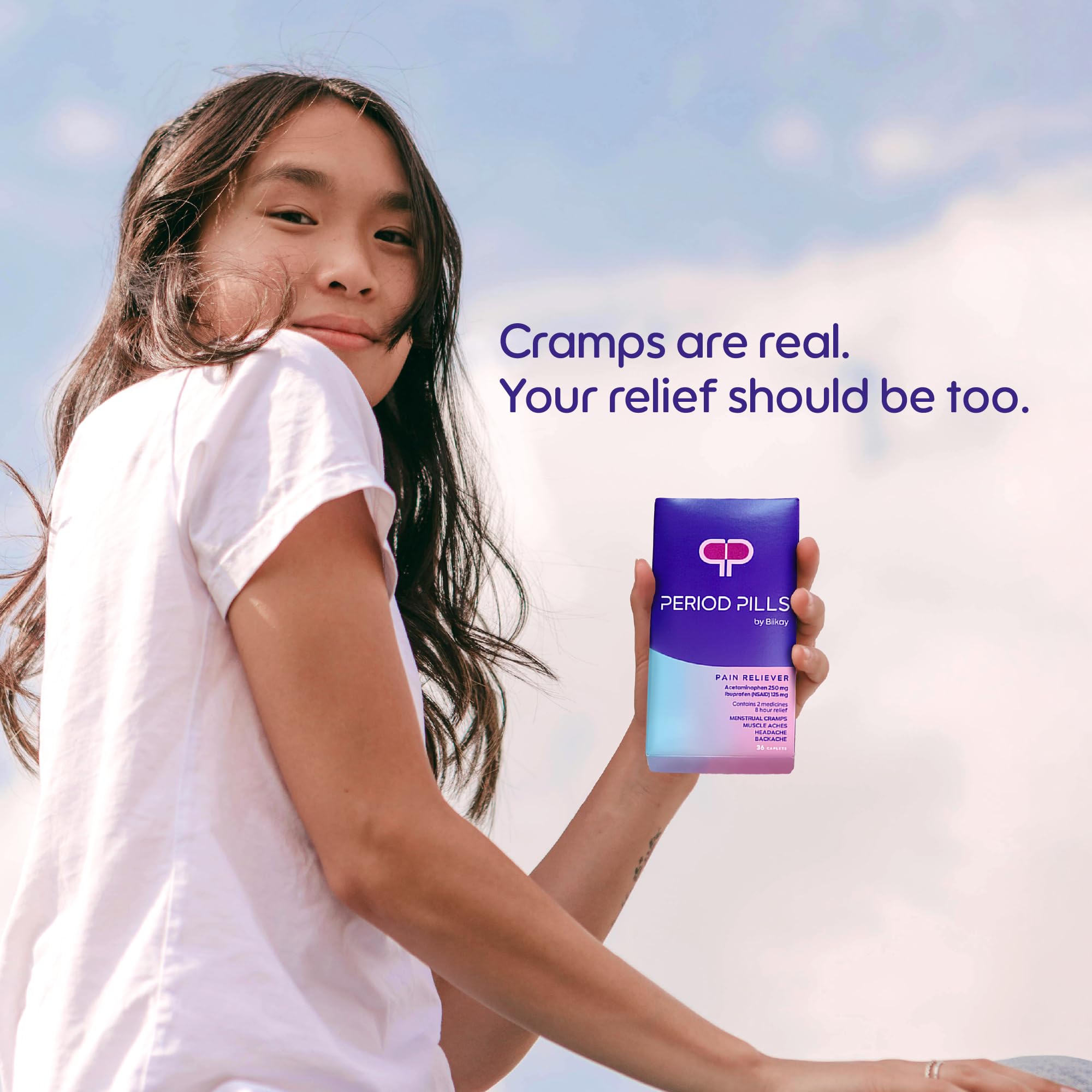 Fast, Effective Menstrual Cramp Relief Caplets with Ibuprofen + Acetaminophen, 36 Pills — Amazon image 2