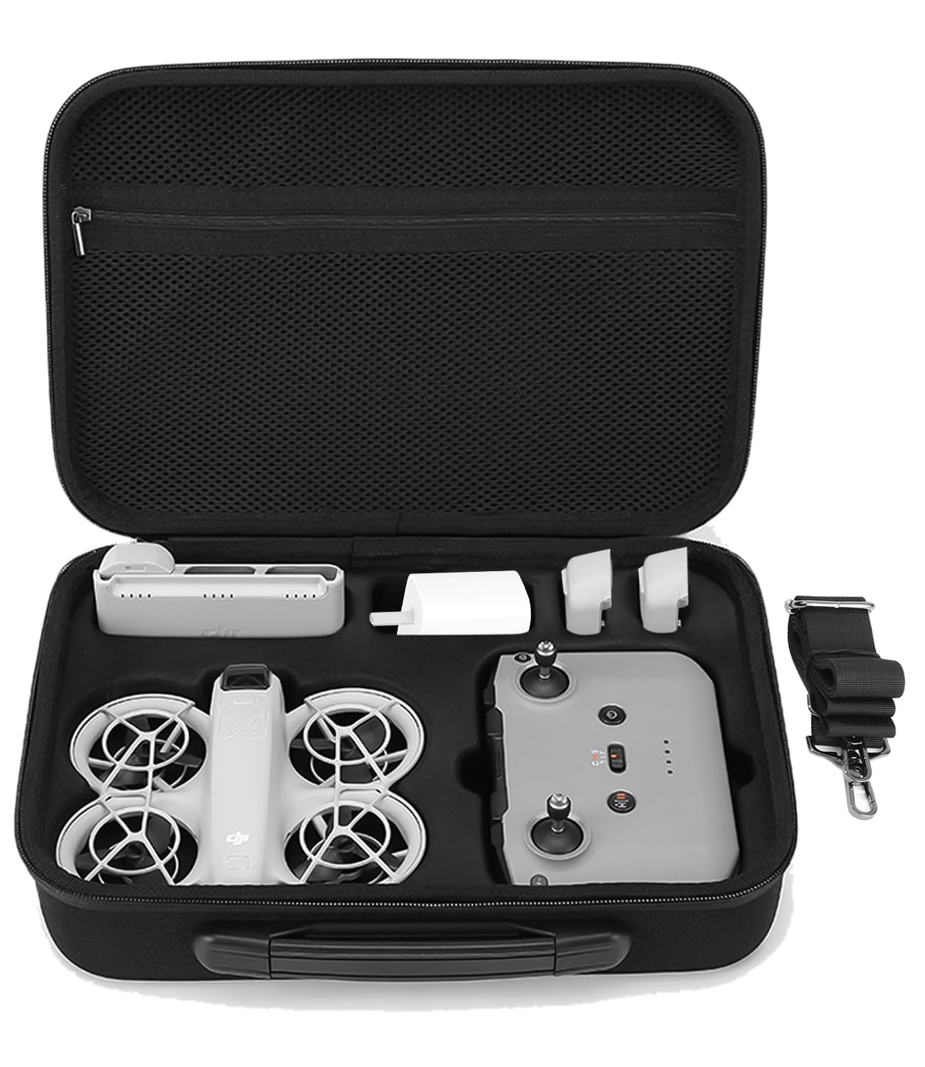 Bolsa para dji Neo Drone, Estuche Funda de Transporte, Bolsa de Almacenamiento Rígido Protectora para dji Neo Drone, Controlador y Accesorios，Negro