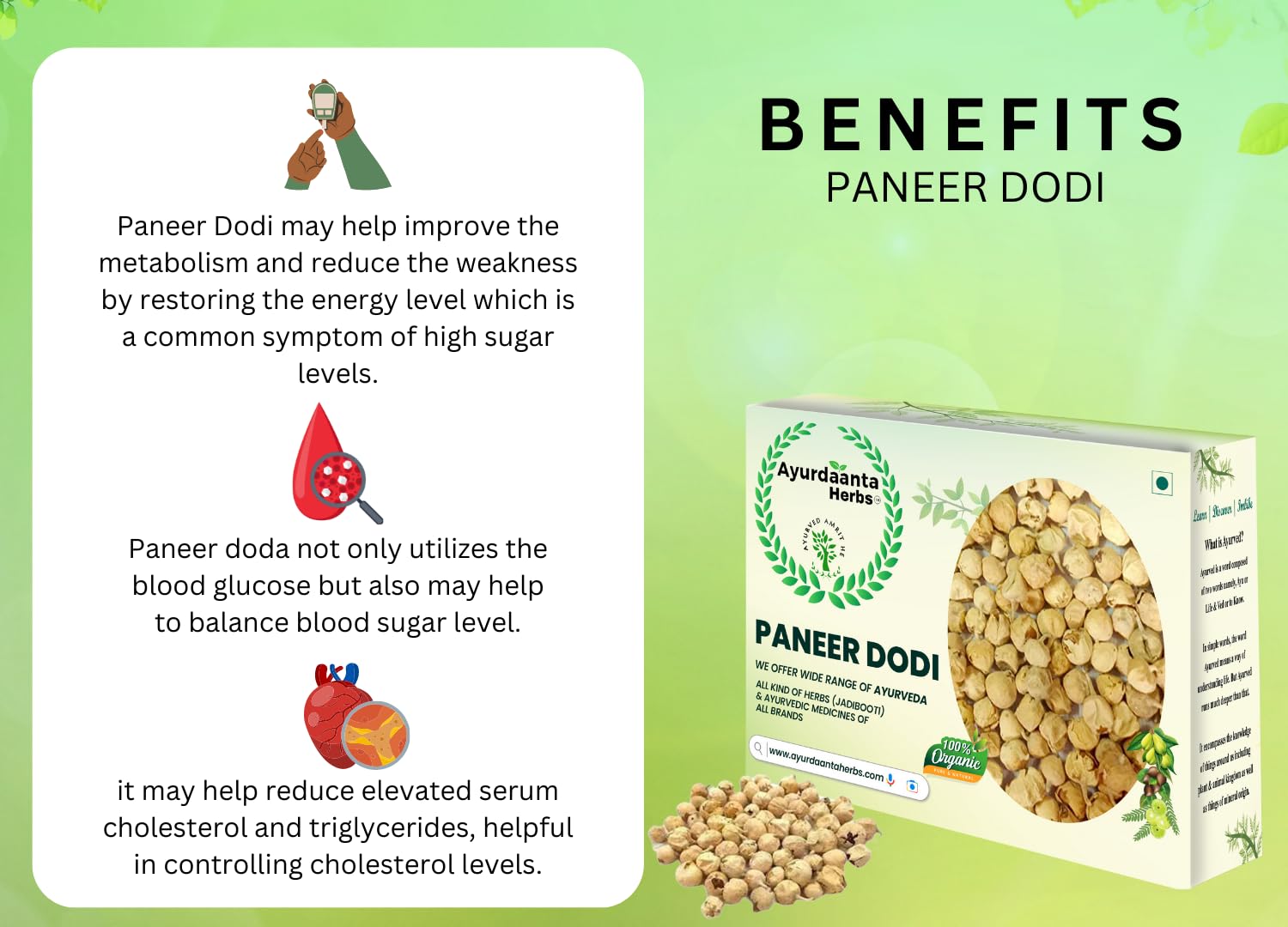 Ayurdaanta Herbs - PANEER DODI PHOOL 450Gr|PANEER DODA|Paneer Phool for Diabetes | Paneer Ka Phool | Indian Rennet | for Insomnia,Nervous Exhaustion,Asthma| पनीर फूल(डोडा )450Gr. 1