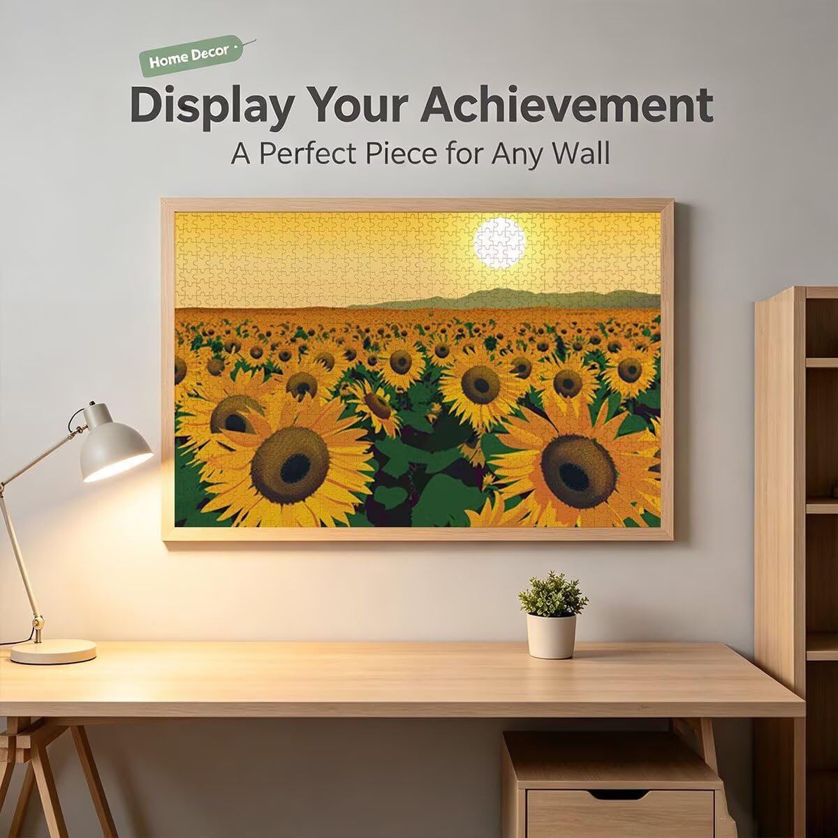 Puzzle 1000 Pezzi, Puzzle Girasole, Legno Pezzi, Regalo Donna Uomo -9577