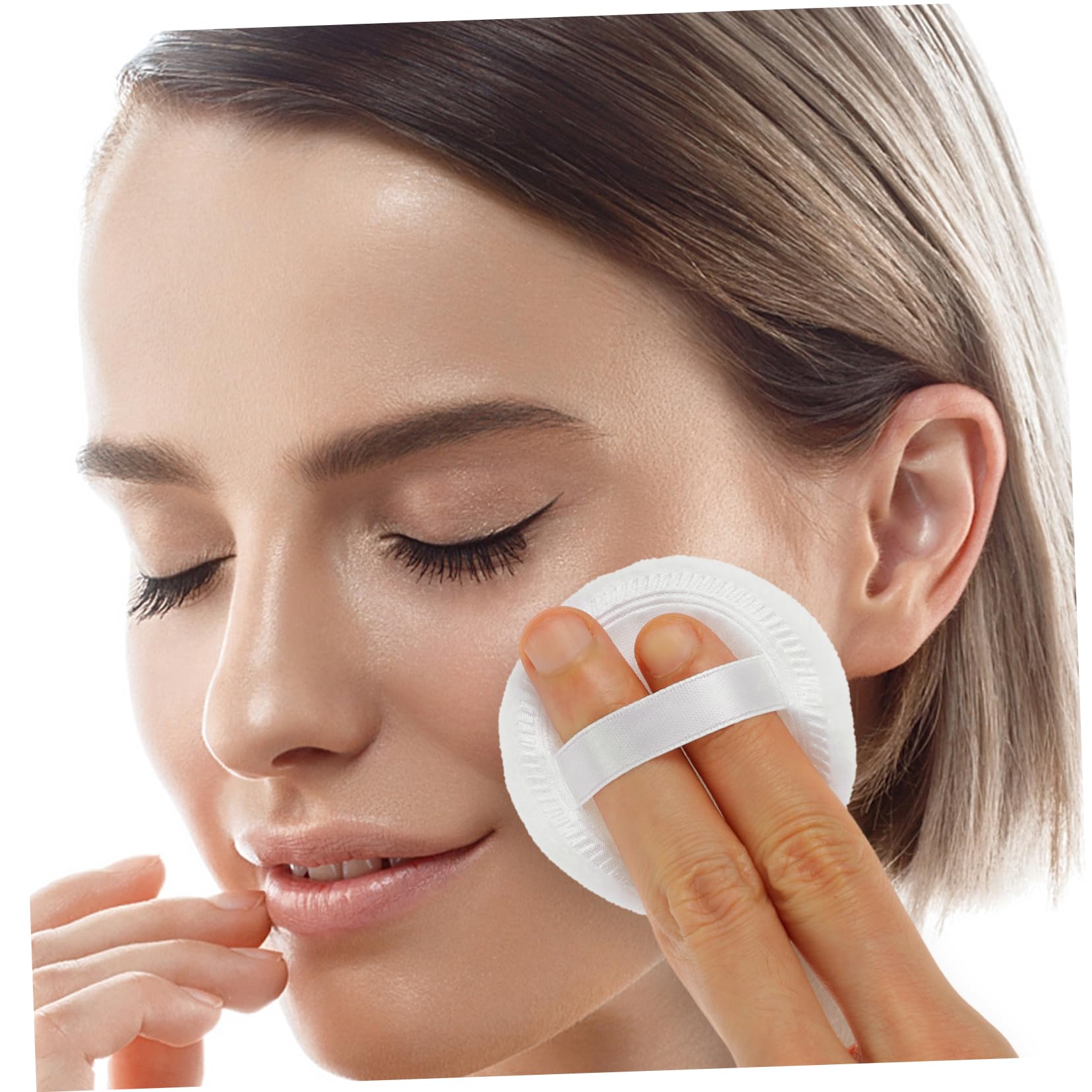 Gogogmee 20Pcs Cosmetic Puff Loose Powder Cushion for Makeup Application Washable Durable Skin Tone for All Skin