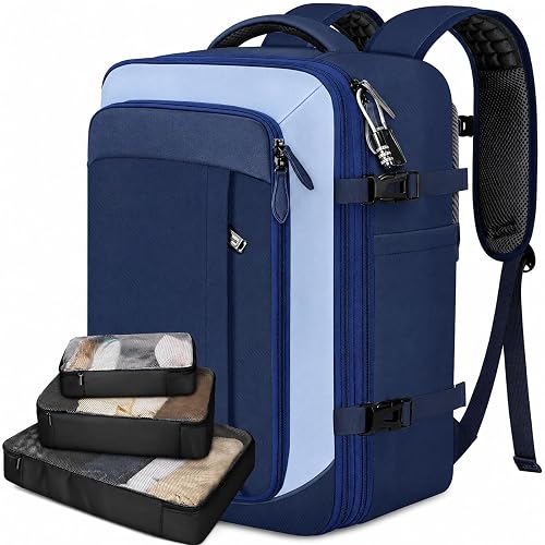 Vancropak 40L Carry on Backpack with Shoe Compartment