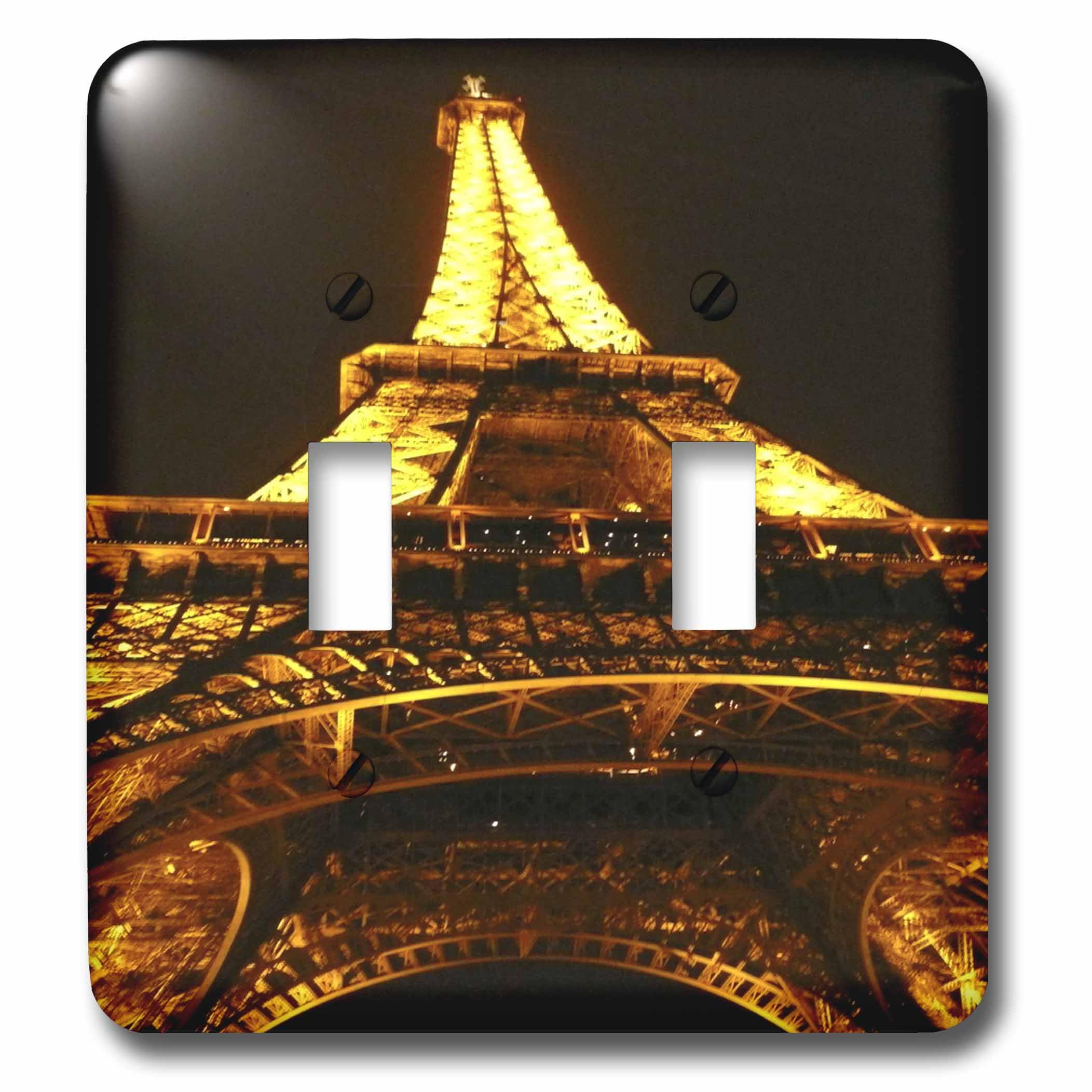 Interrupteur double Tour Eiffel 3dRose finition soignée pour intérieur chic