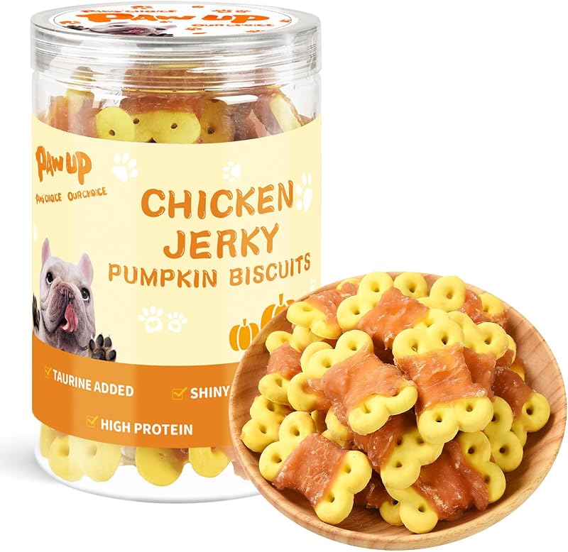 Petisco para Cães com Biscoito de Abóbora Envolto em Frango PAWUP – 449 g