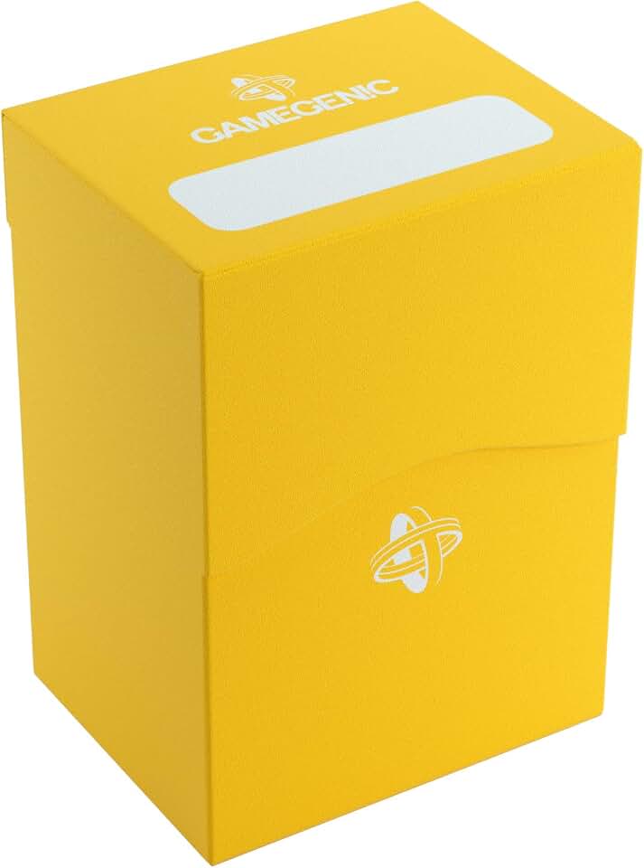 Gamegenic Deck Holder 80+ Caja Organizadora, Amarillo