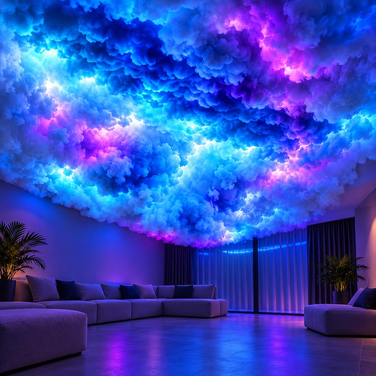 Gewitterwolken-Lampe, RGB LED Wolkenlicht mit App & Musikmodus