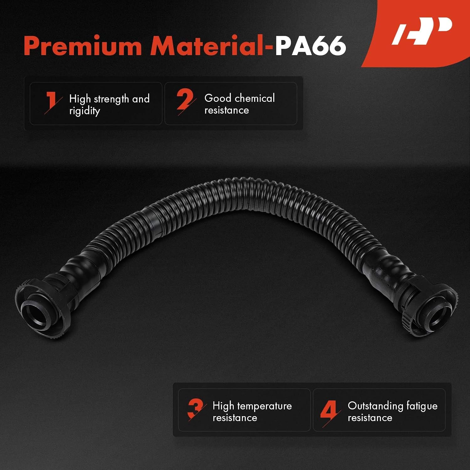 A-Premium Engine Crankcase Breather Hose Compatible with Audi A3 2006-2008, A4 2005-2009, A4 Quattro 2005-2009, TT 2008-2009, TT Quattro 2012-2013 & Volkswagen Eos, GTI, Jetta, Passat, 2.0L