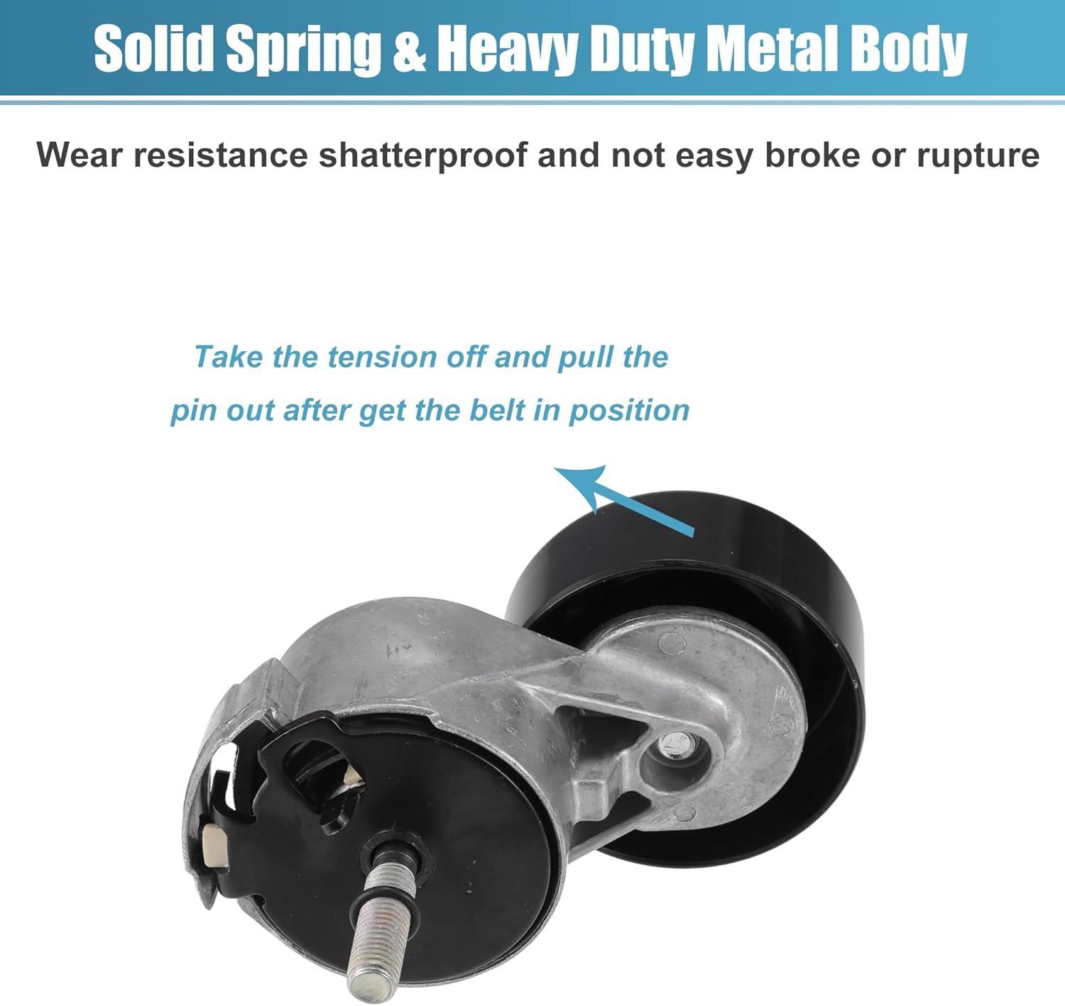 X AUTOHAUX Belt Tensioner Pulley Assembly No.YF1E6B209AC/1F7115980 for Ford Taurus 1993-2007 for Ford Windstar 1995-2000