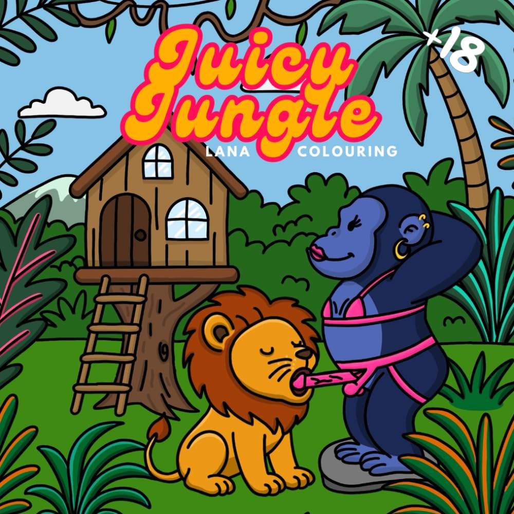 Juicy Jungle: A Kinky Creatures Adult Colouring Book