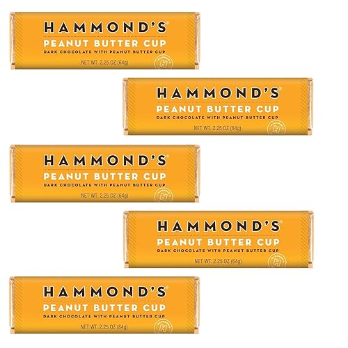 Miniatura 10 de Hammond's Candies Barras de caramelo de chocolate gourmet  Masa de galletas  Chocolate con leche dulce, barra de caramelo de masa de galletas con