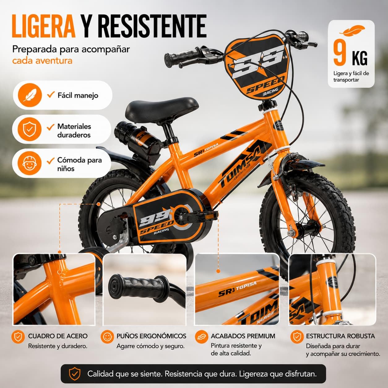 TOIMSA Bicicleta 12" Speed Racing