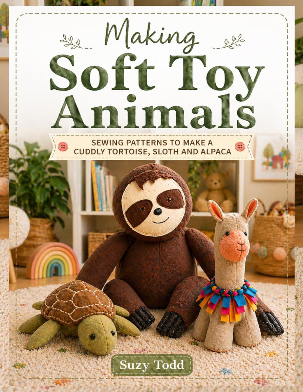 Making Soft Toy Animals: Sewing patterns to make a cuddly tortoise, sloth and alpaca