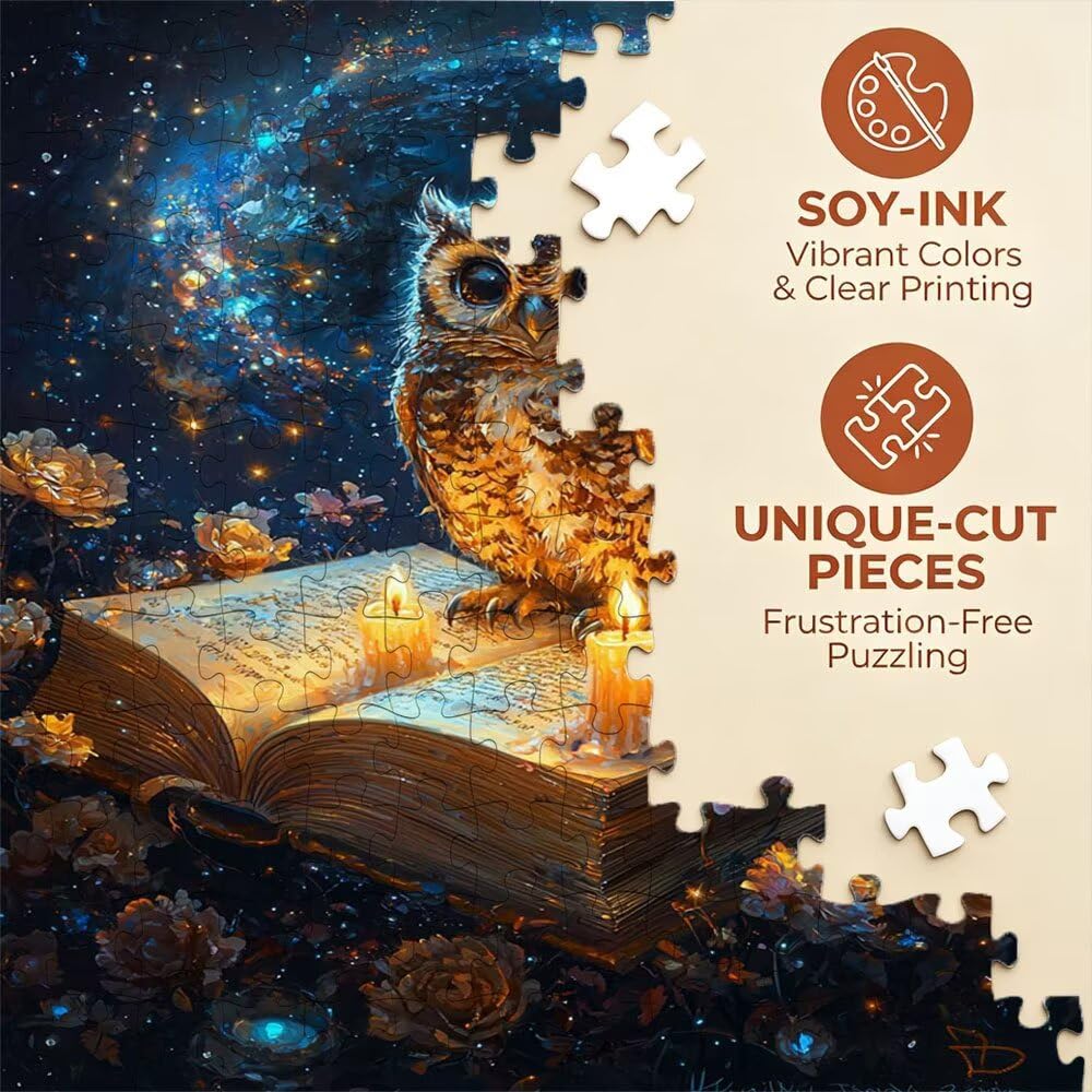 Puzzle 4000 Pezzi, Candela Gufo 3D Puzzle per Adulti Impegnativo, Educa Puzzles Artistico, Divertente E Stimolante Puzzles Decorativo per La Famiglia, Regalo e Decorazione Pareti DX0YL6-526