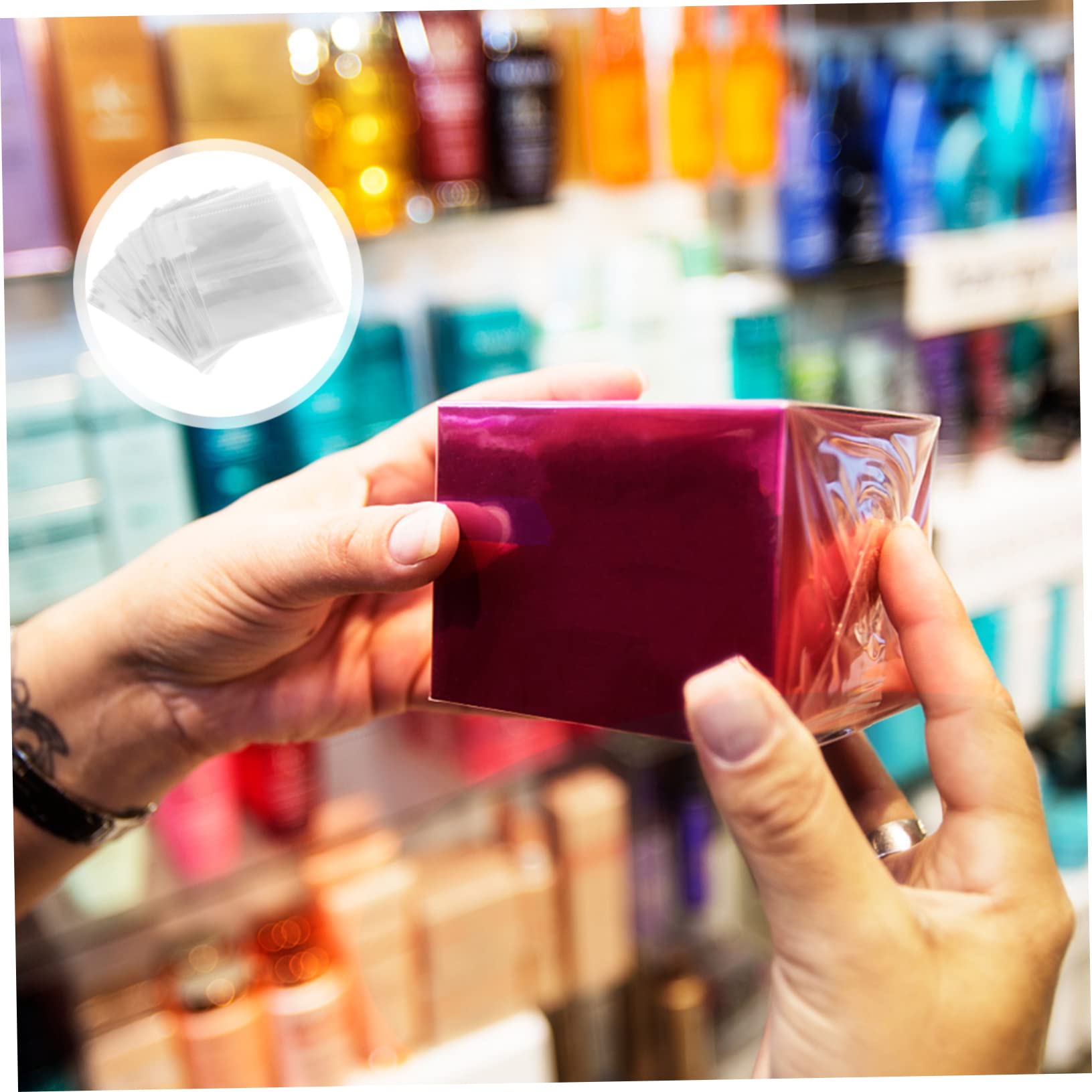 100 Pz Pellicole Termoretraibili Multidimensione Avvolgente Guarnizione