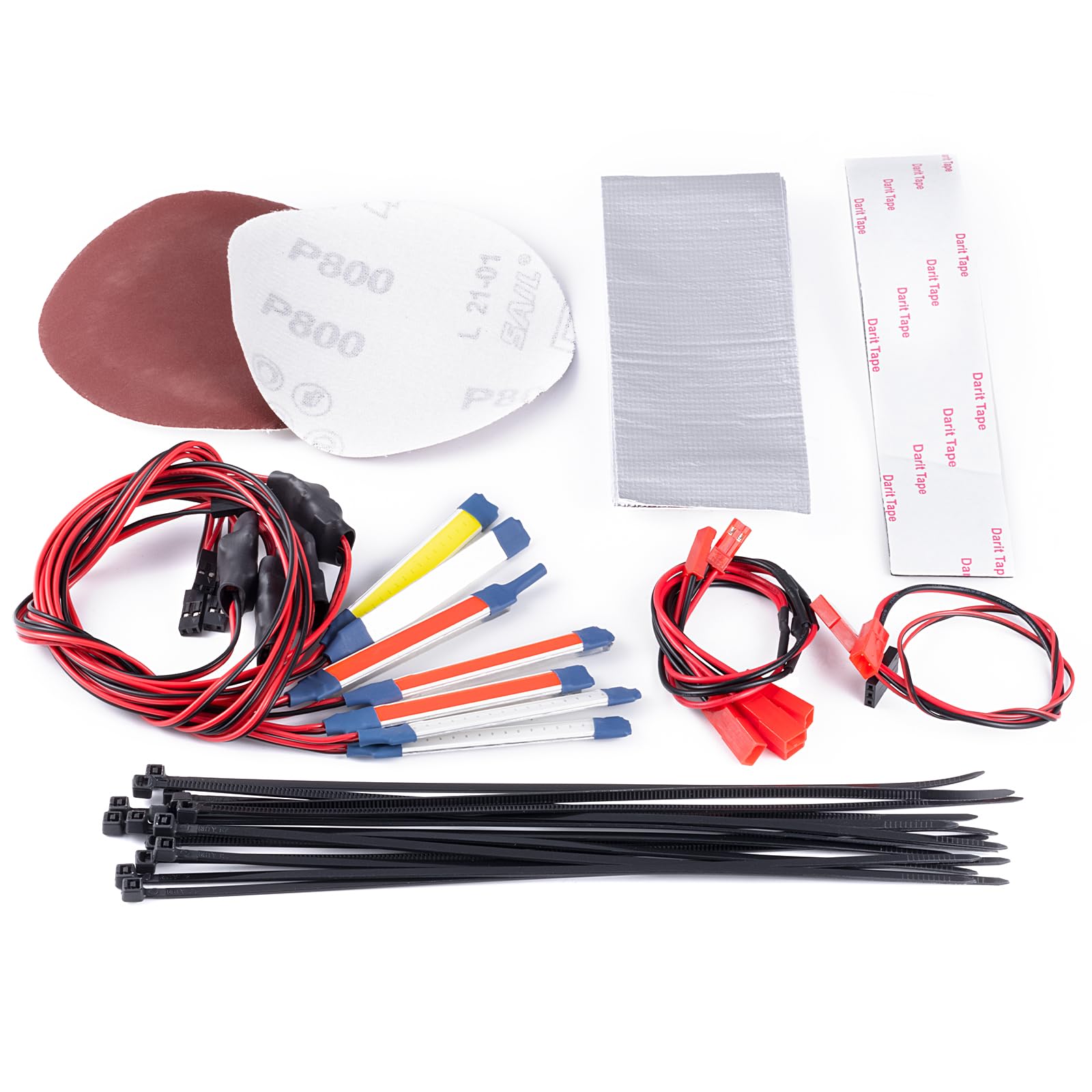 JGGZONE RC Car Light Bar Kit - LED Headlight & Taillight - Compatible with 1/7 ARRMA Mojave 6S EXB