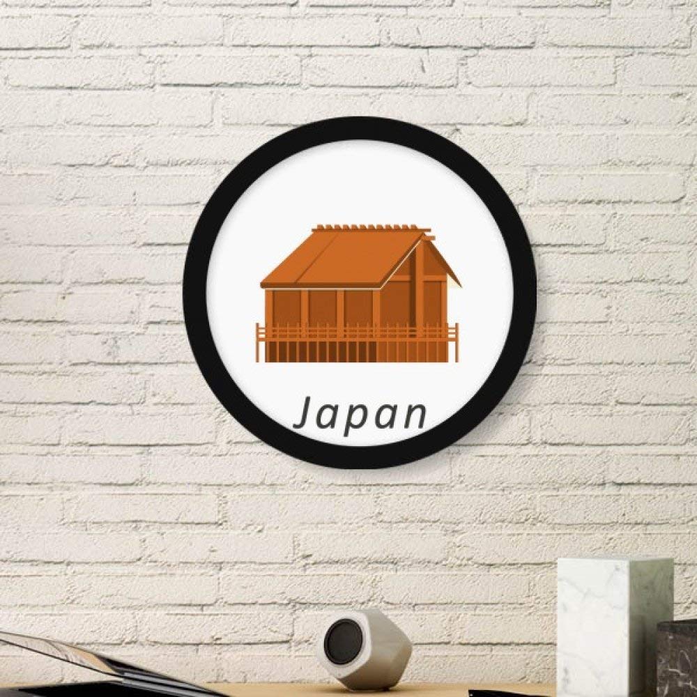 Peintures Edo cadre noir : image l'habitat traditionnel japonais