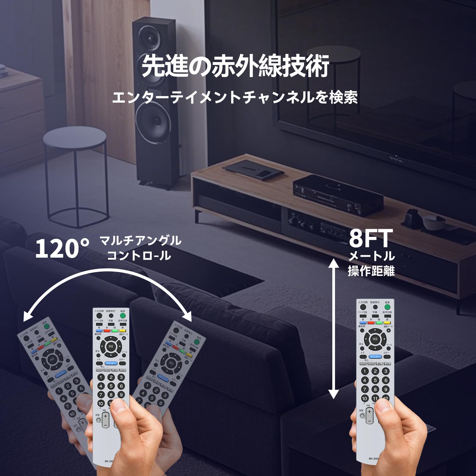 Amazon | テレビリモコン RM-JD007 ソニー互換リモコン ソニーテレビ