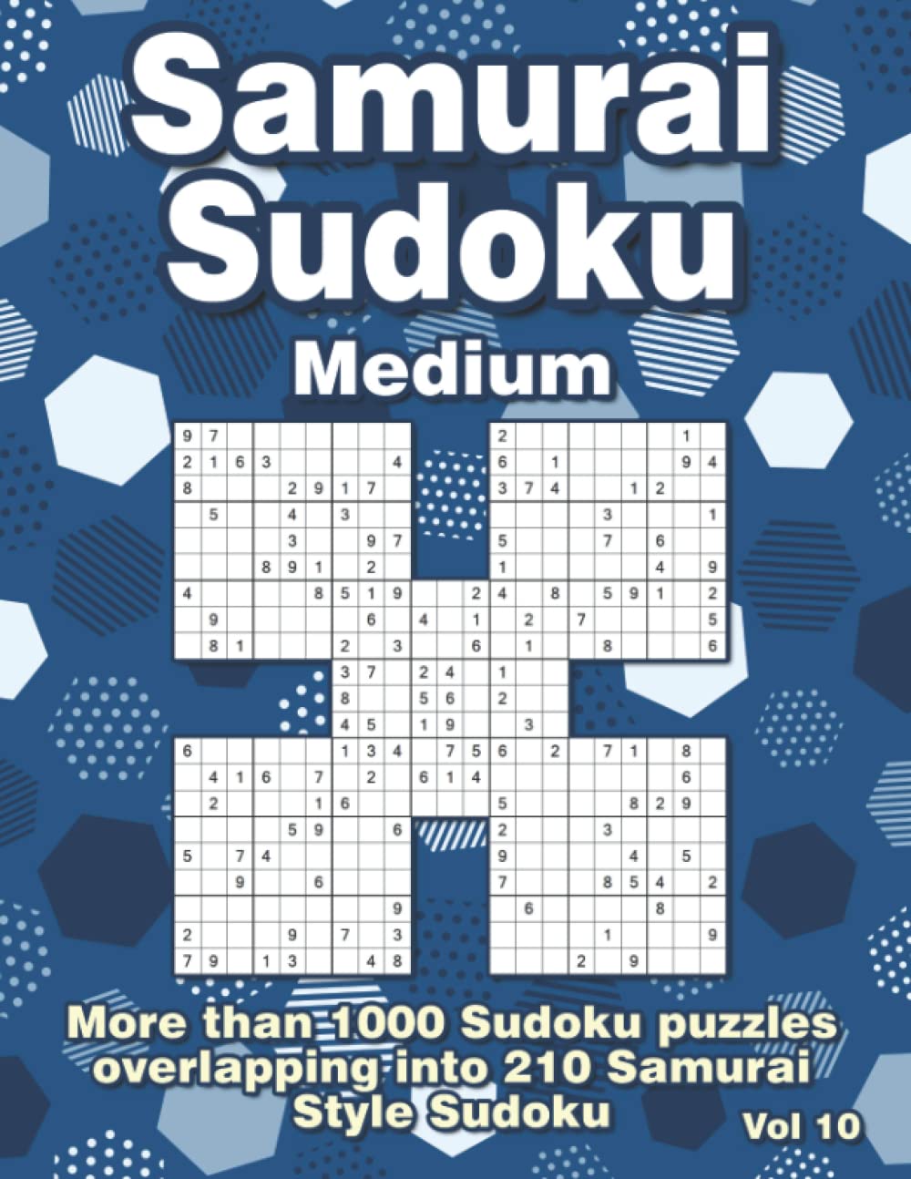 Samurai Sudoku: Medium Samurai Sudoku Puzzle Book for Adults (German Edition)
