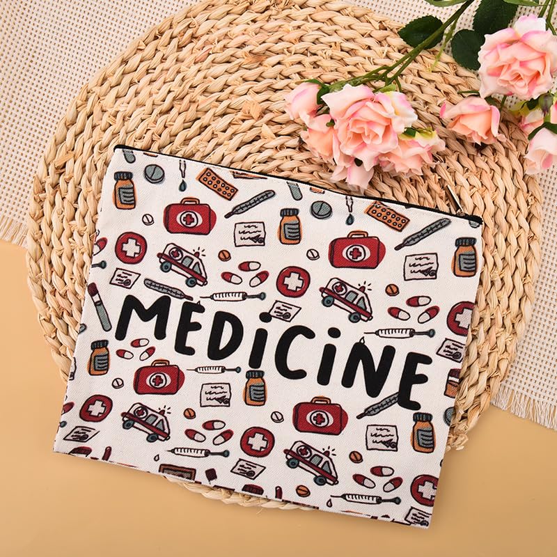ShiQiao Spl Medicine Bag for Travel Home Toiletry Bag for Women Men Medicine Organiser Bag for Patient Meds Pouch Portable First Aid Bag for Camping Pill Storage Bag - Image 2