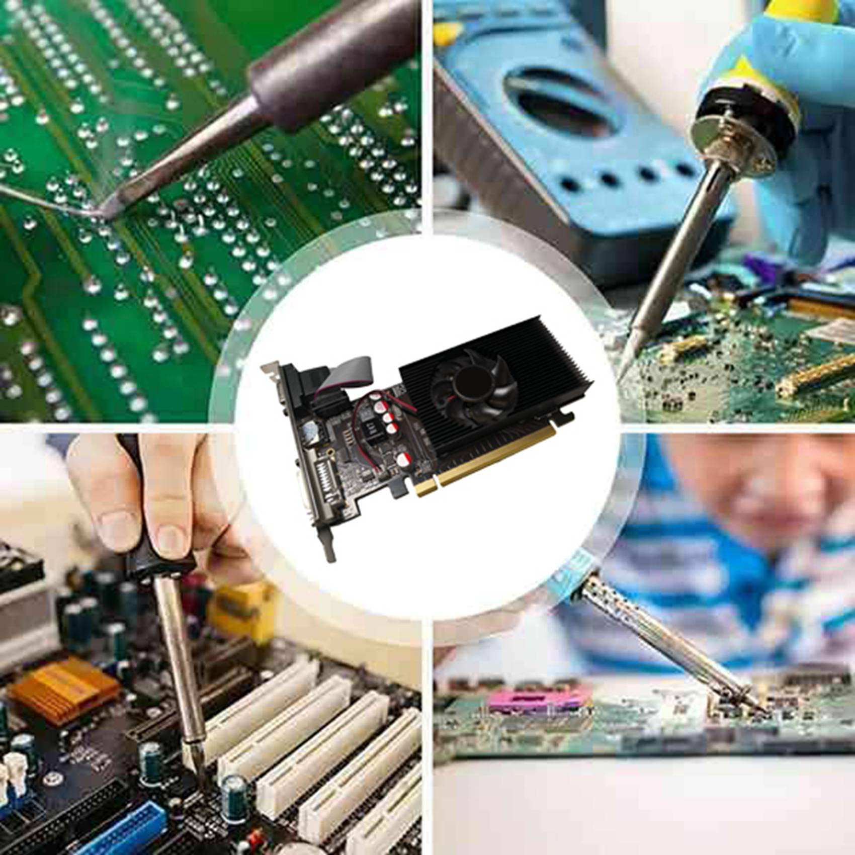 Scheda grafica GT210 1GB DDR2 64 bit PCIE 2.0 GPU Scheda Video Desktop DVI VGA Compatibile
