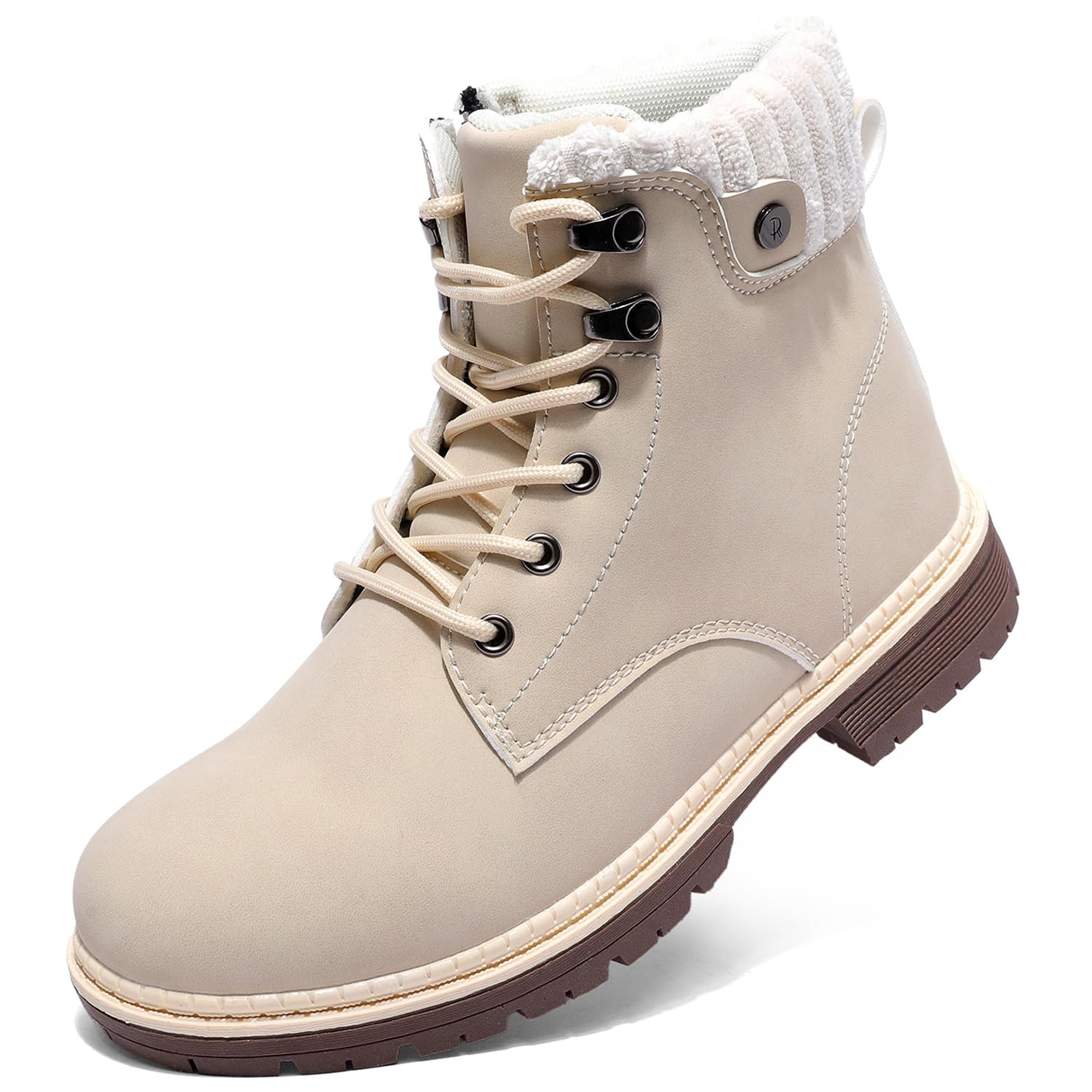 Winterstiefel Damen Gefütterte Stiefel Warm Schneestiefel Wasserdicht Trekking-Schuhe Stiefeletten Outdoor Rutschfeste Wanderschuhe Winterboots Schneestiefel
