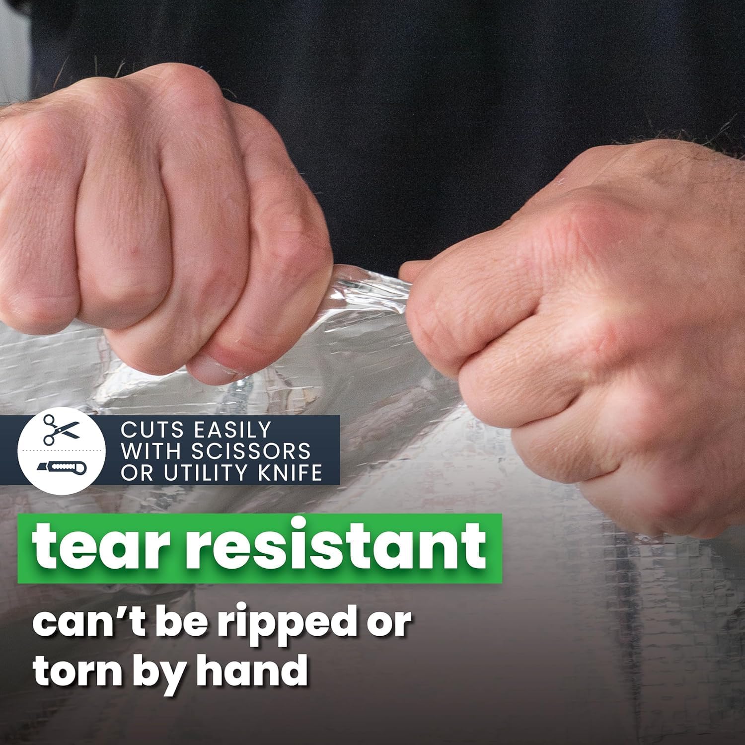 TWCUSEP Pure Aluminum Solid Radiant Barrier 4' x 250' (1000 Square Feet), Non-Perforated Insulation Roll, Reflective Vapor Barrier Sauna Increase Energy Efficiency (Class 1 Class A ASTM Fire Rated)