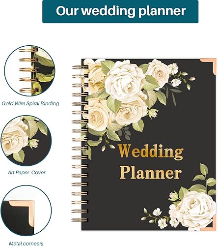 Miniatura 2 de Agenda de boda  Libro de planificador de boda y organizador para la novia, libro de planificador de boda, regalo único de compromiso para parejas