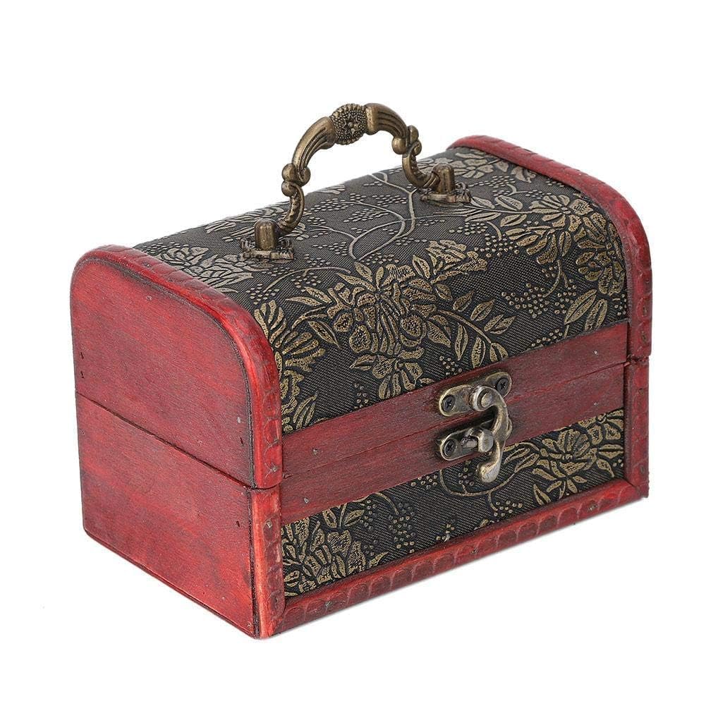 ARTISTERY Antique Treasure Chest Decorative Wooden Lock Box for Treasures Gift Money Emerald |Home & Garden | Household Supplies & Cleaning | Home Organization | Storage Boxes