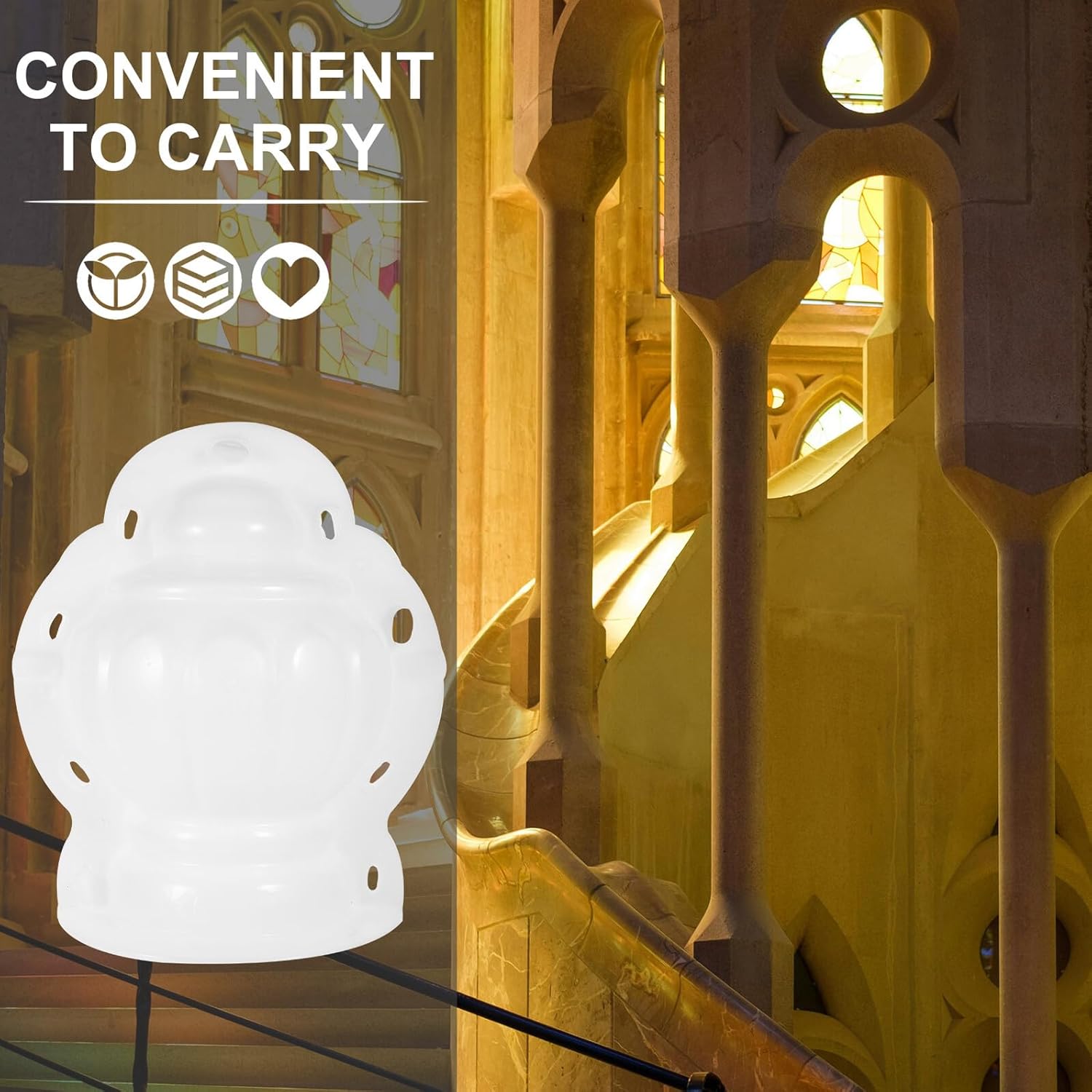 SUPVOX Roman Column Concrete Mold with Lotus Ball DIY Plastic Mold for Balcony Guardrail Decoration, European Style Outdoor Landscaping Stone Form for Patio and Garden