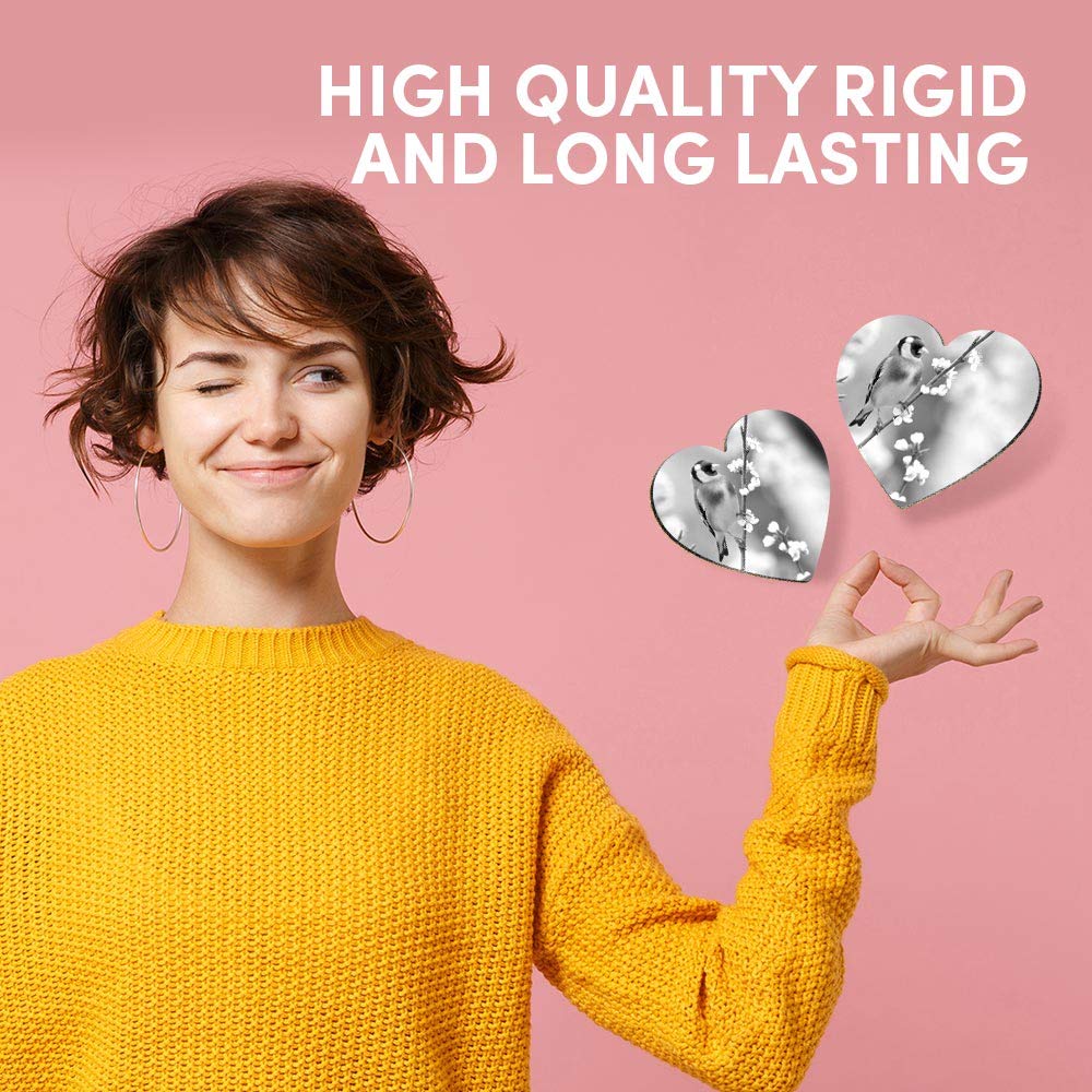 Destination Vinyl Ltd Lot De 2 Grands Dessous De Verre Ronds Avec