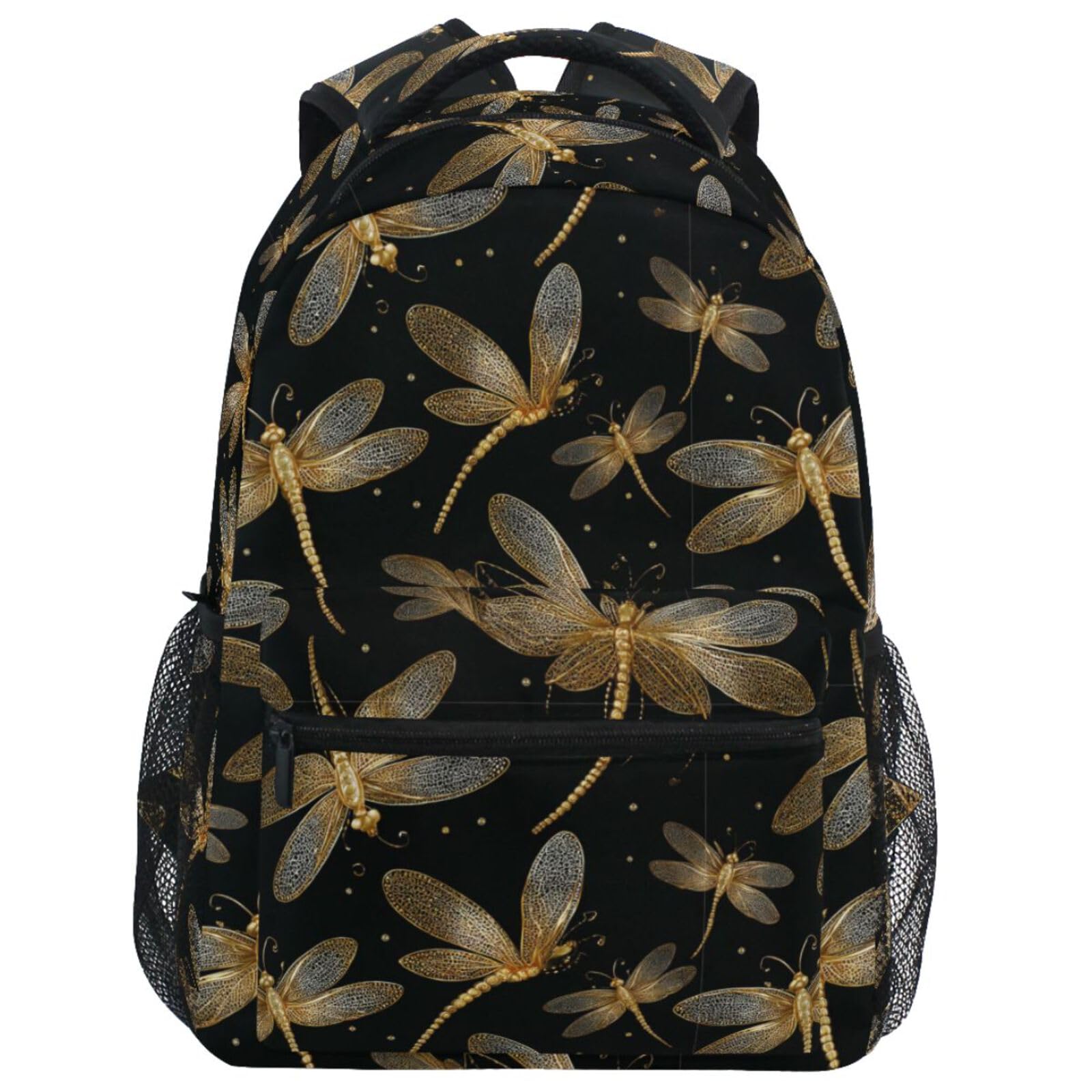 Zaino per Laptop Teens Yellow Dragonflies Bagaglio a Mano per Uomo e Donna